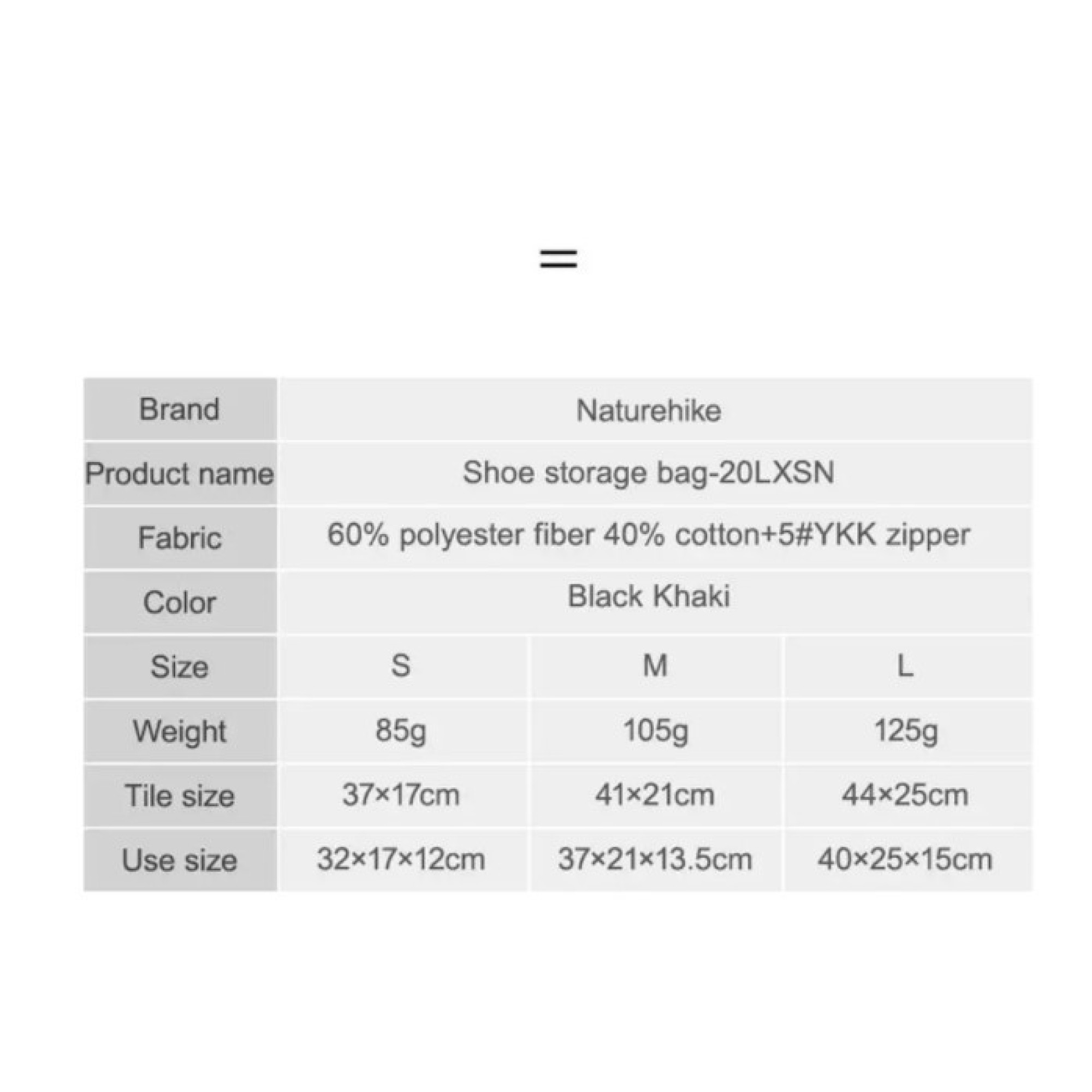 Сумка для хранения Naturehike размер L черная NH20SN001. - 3 - Robinzon.ua