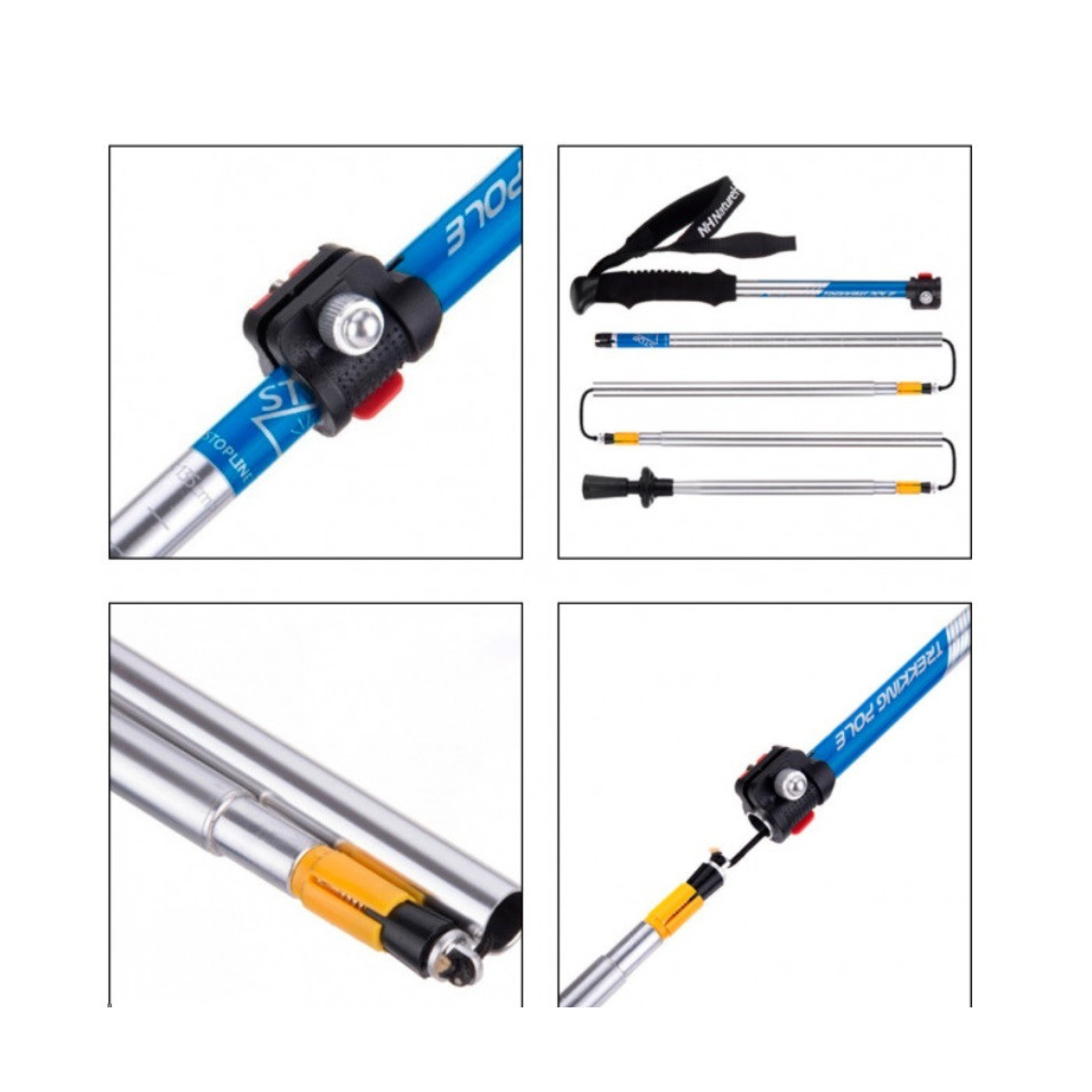 Трекінгові палиці Naturehike, блакитні NH15A023-Z (ціна за пару) - 4 - Robinzon.ua