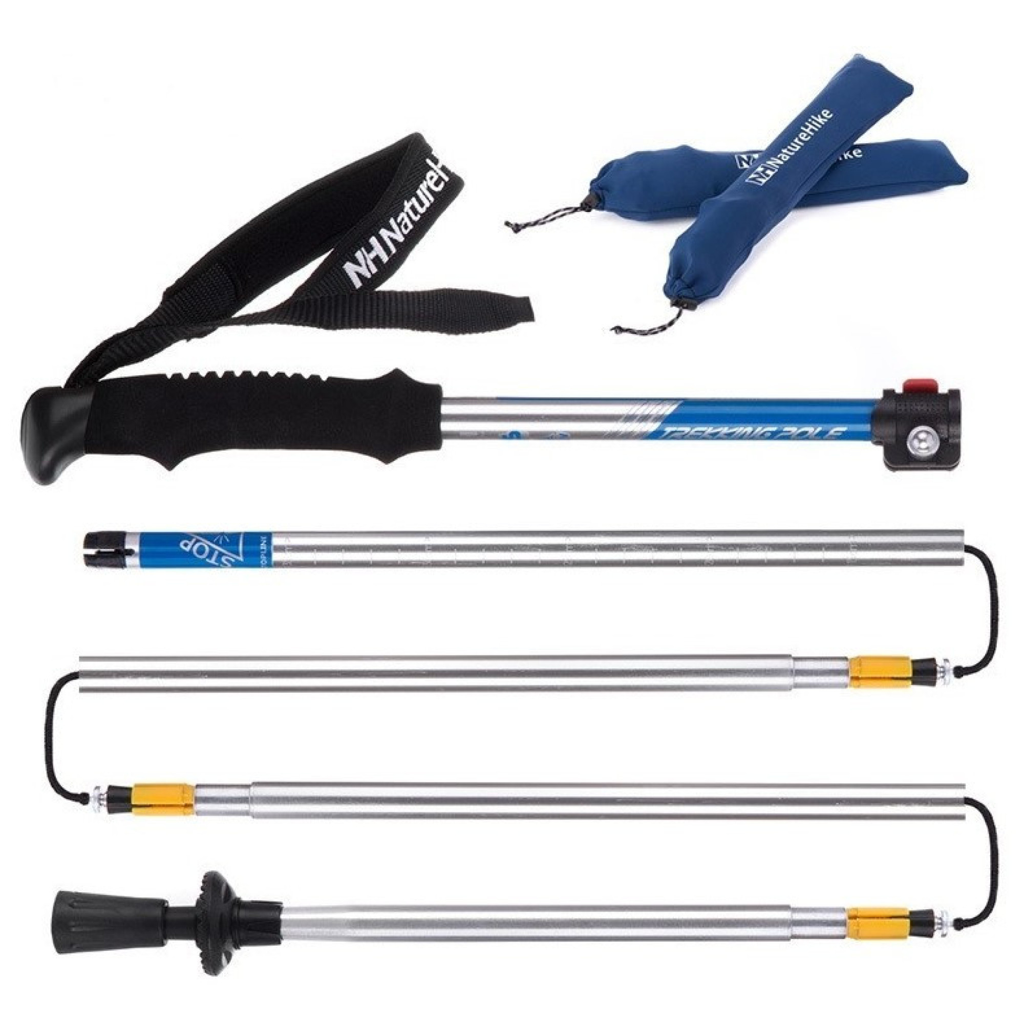 Трекінгові палиці Naturehike, блакитні NH15A023-Z (ціна за пару) - 2 - Robinzon.ua