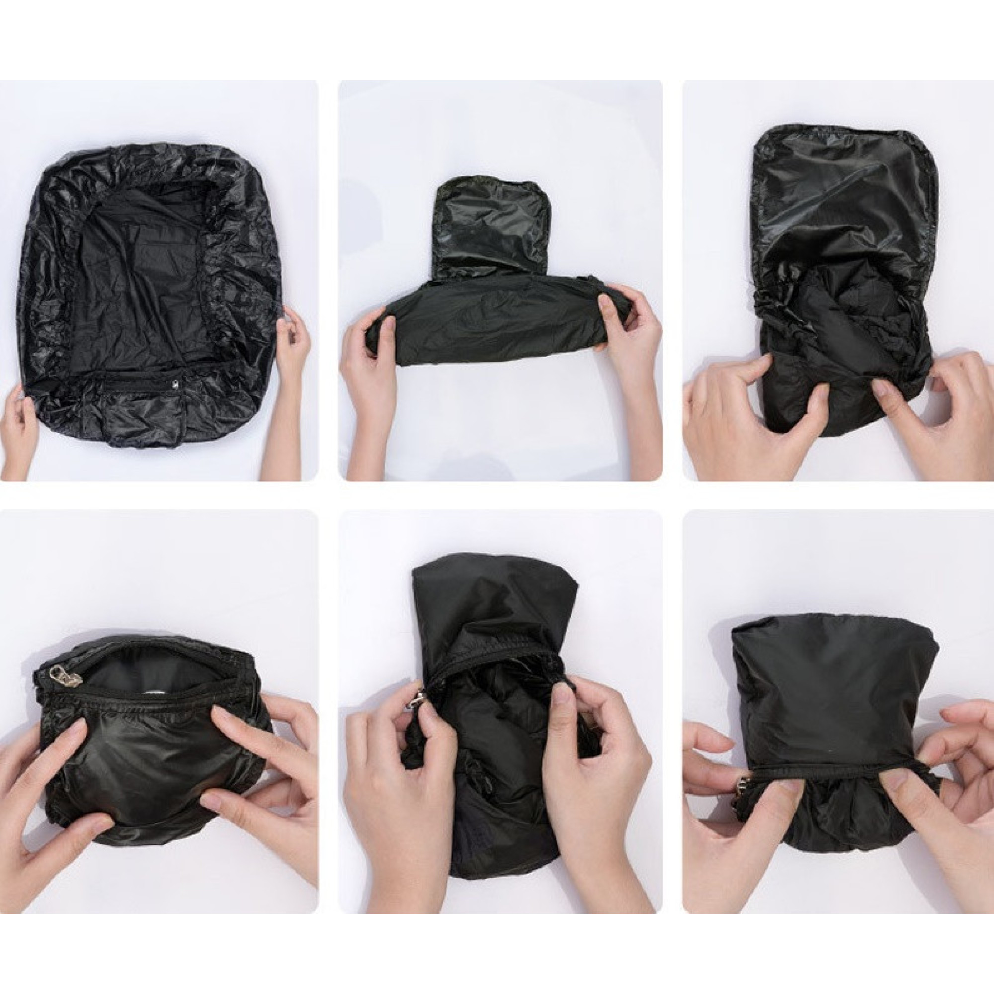 Чехол на рюкзак Naturehike размер М черный NH19PJ041. - 6 - Robinzon.ua