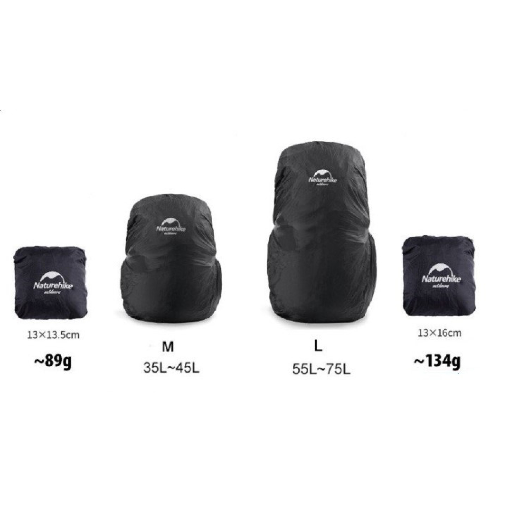 Чехол на рюкзак Naturehike размер М черный NH19PJ041. - 5 - Robinzon.ua