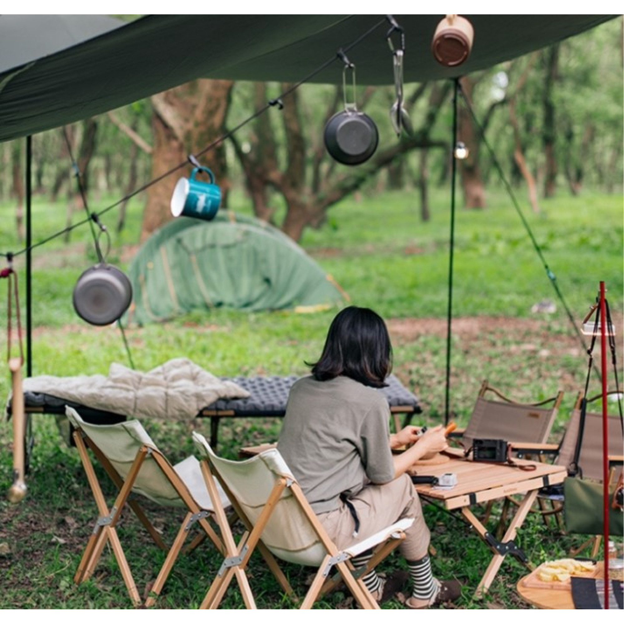 Багатофункціональна підвісна мотузка Naturehike колір сірий NH19PJ040 - 1 - Robinzon.ua