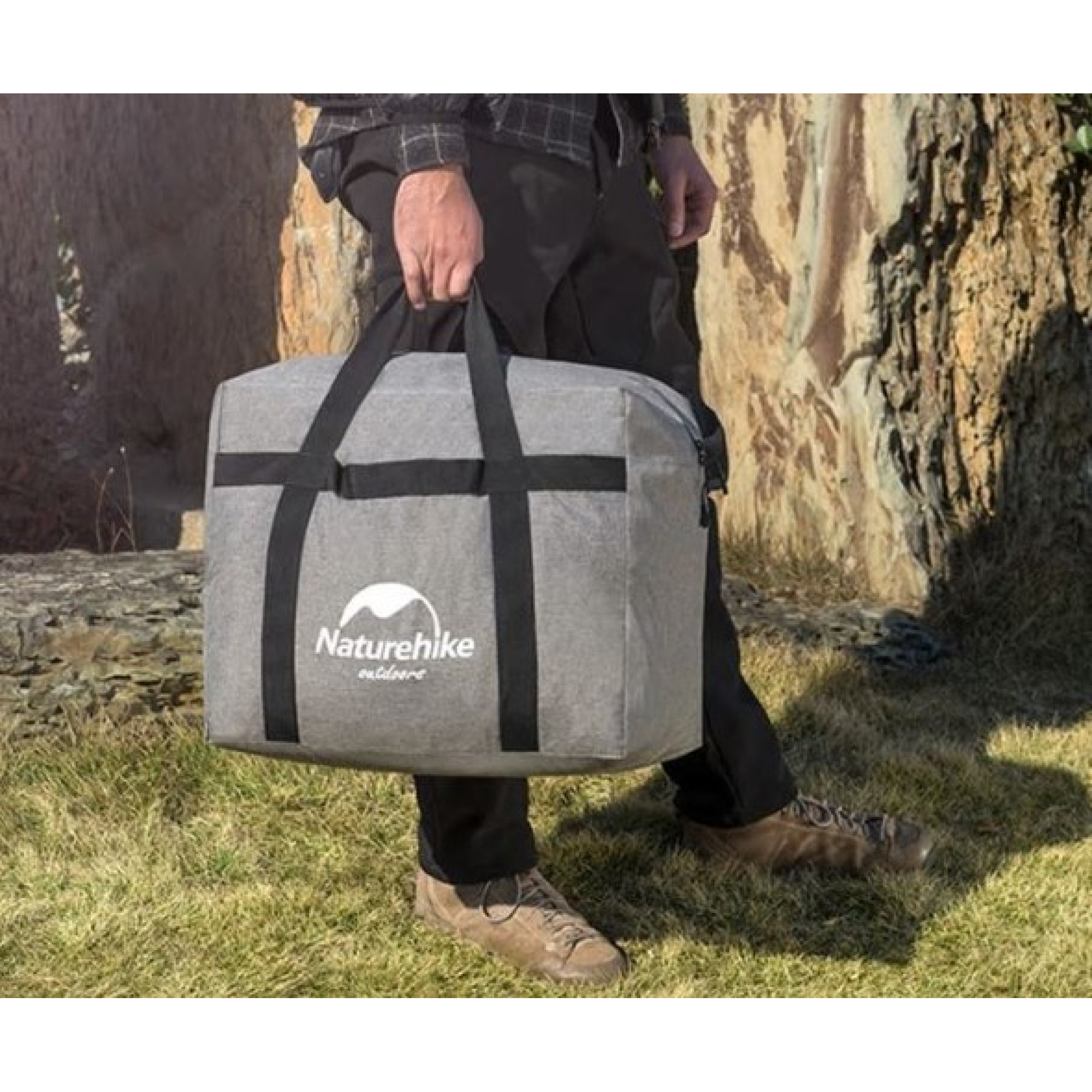 Сумка-баул Naturehike 45 л сіра NH17S021-M - 3 - Robinzon.ua