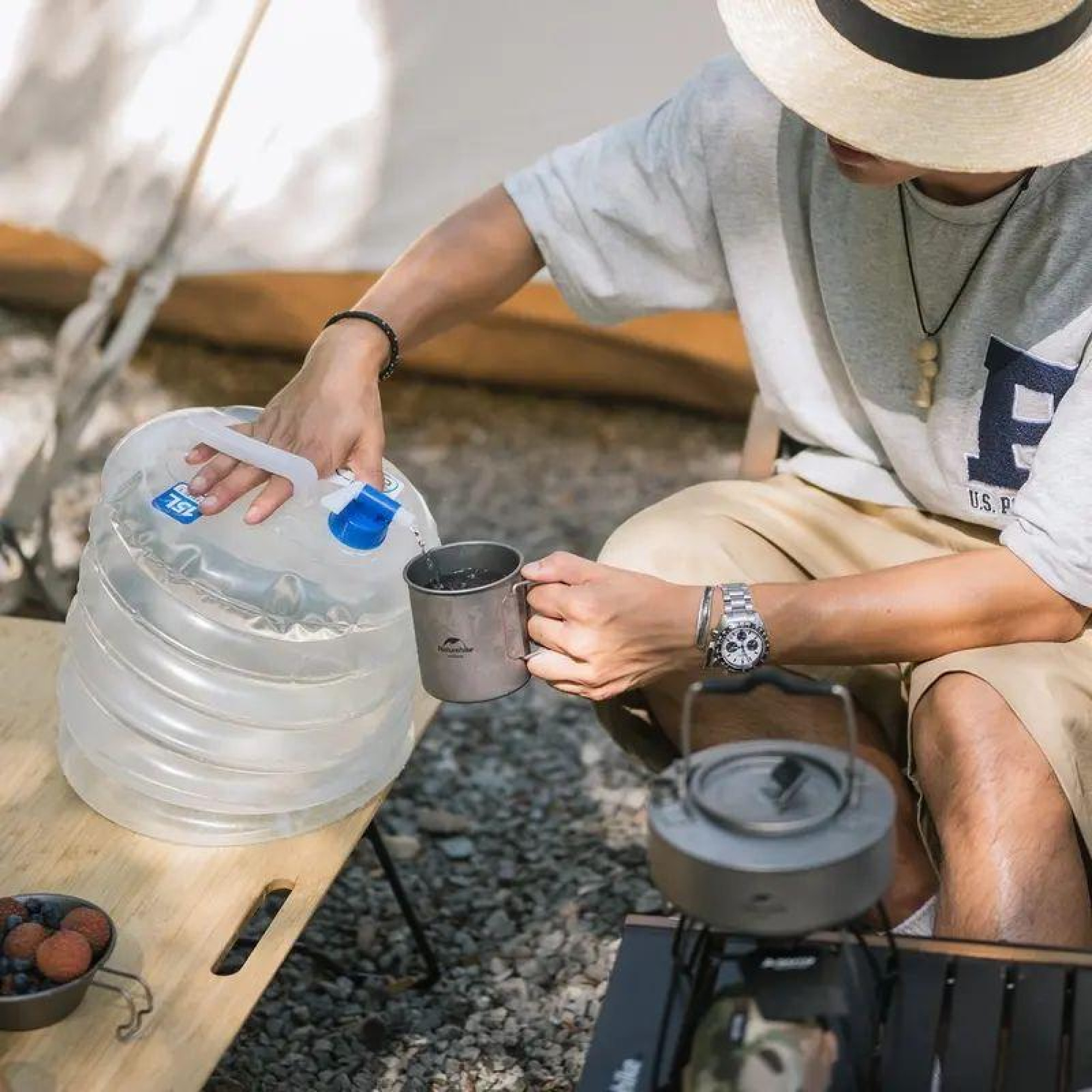 Каністра для води складна Naturehike LDPE4 NH14S002-T, 10 л - 4 - Robinzon.ua