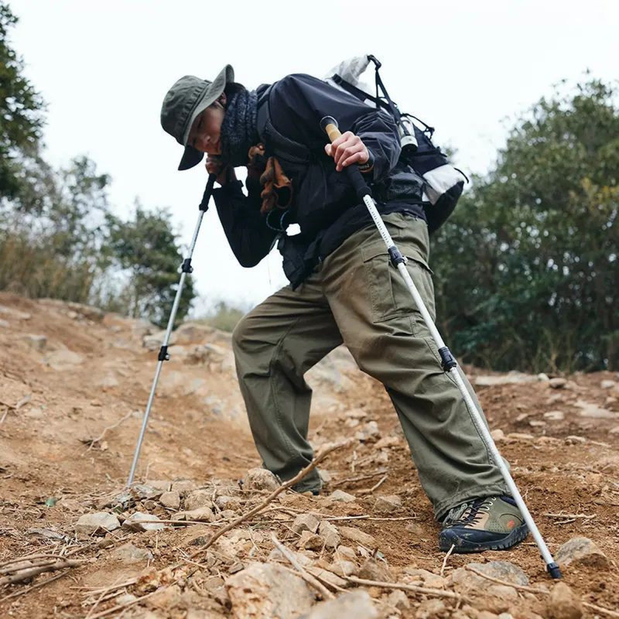 Треккинговые палки Naturehike белые CNH22DS002, (цена за пару). - 4 - Robinzon.ua