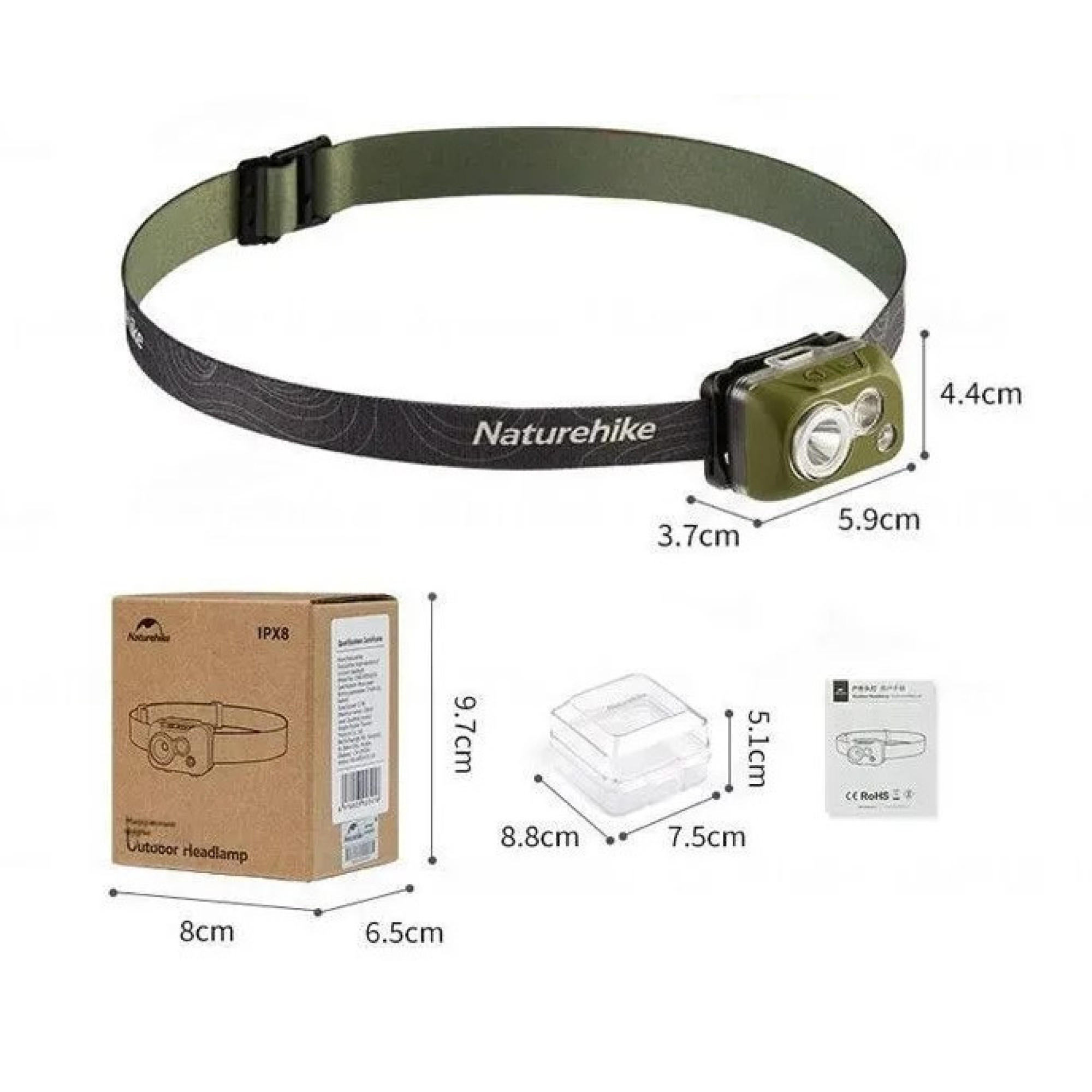 Налобный фонарь Naturehike зеленый CNK2300DQ016. - 4 - Robinzon.ua