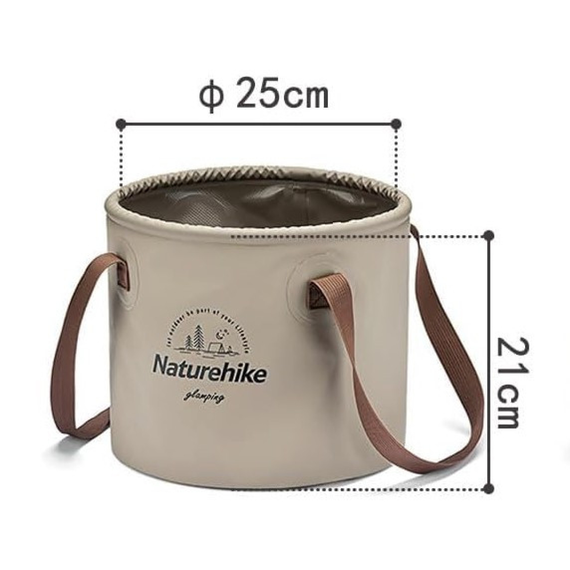 Складное ведро Naturehike на 10 л хаки NH20SJ040. - 2 Складное ведро Naturehike на 10 л хаки NH20SJ040. - 2 - Robinzon.ua