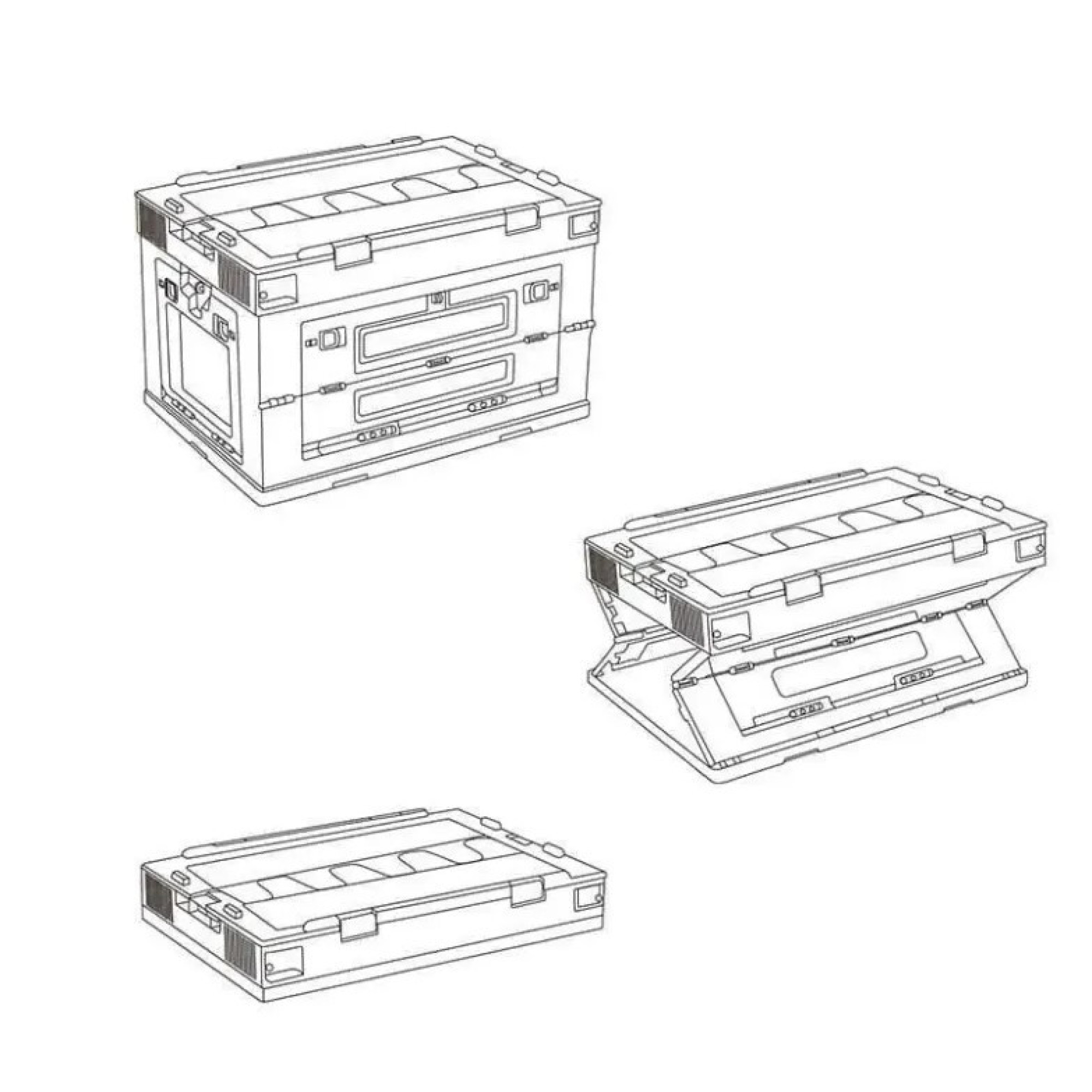 Складаний контейнер Naturehike 50 л світло-сірий CNH22SN019 - 2 - Robinzon.ua