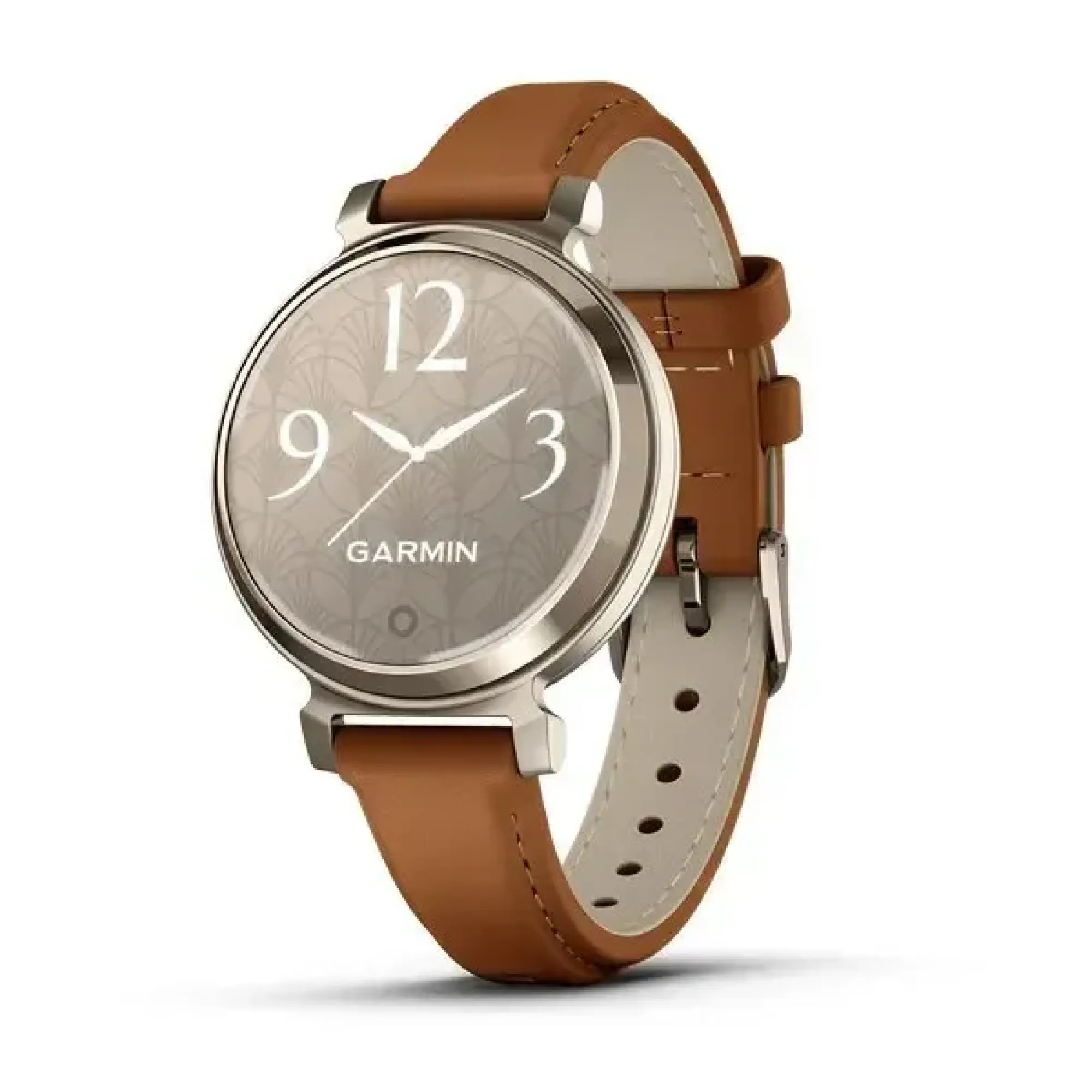 Смарт-годинник Garmin Lily 2 Classic кремово-золотистий, світло-коричневий шкіряний ремінець - Robinzon.ua