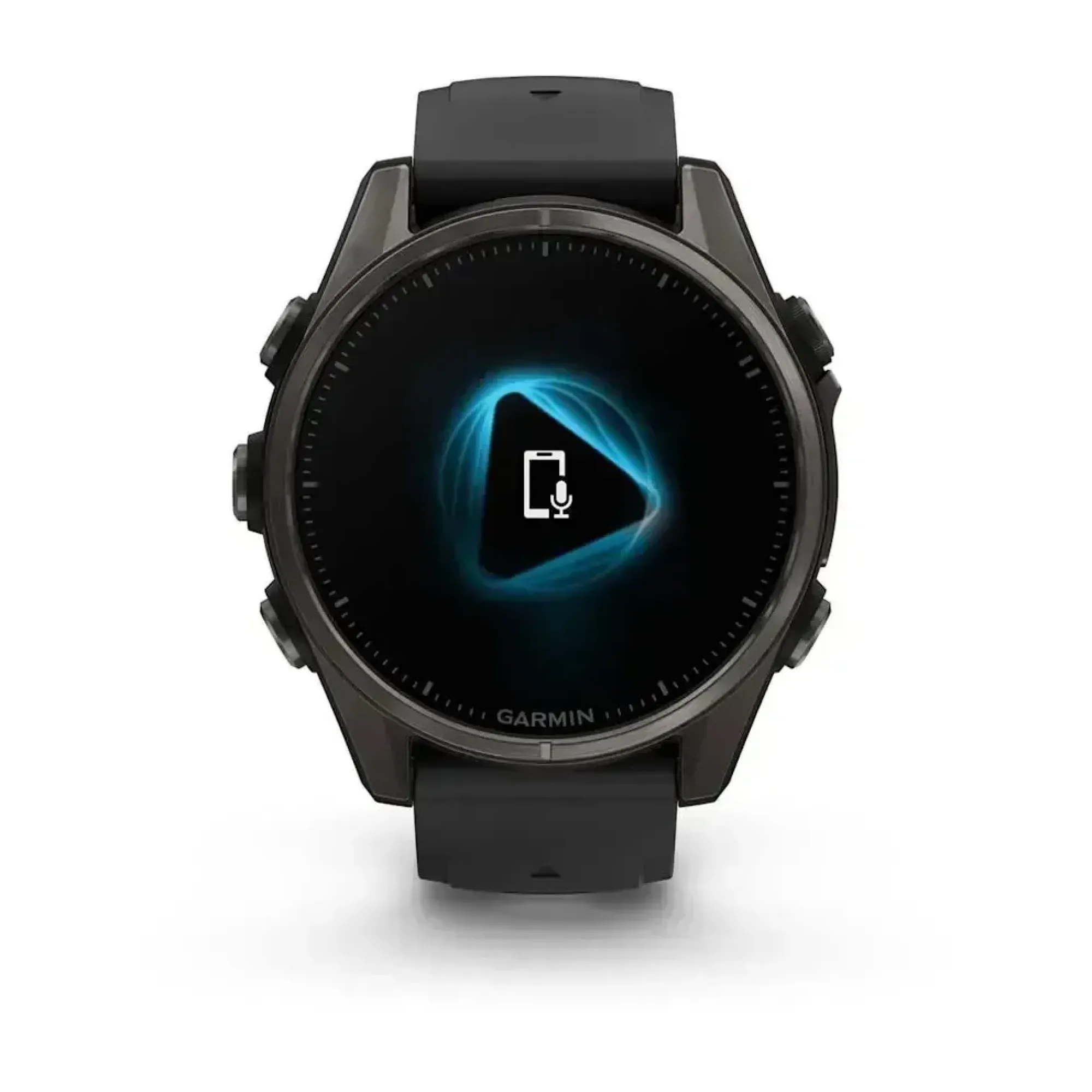 Смарт-годинник Garmin Fenix 8 – 43 мм, AMOLED Sapphire, титан з DLC-покриттям Carbon Gray та силіконовим ремінцем чорного/сірого кольору - 3 - Robinzon.ua