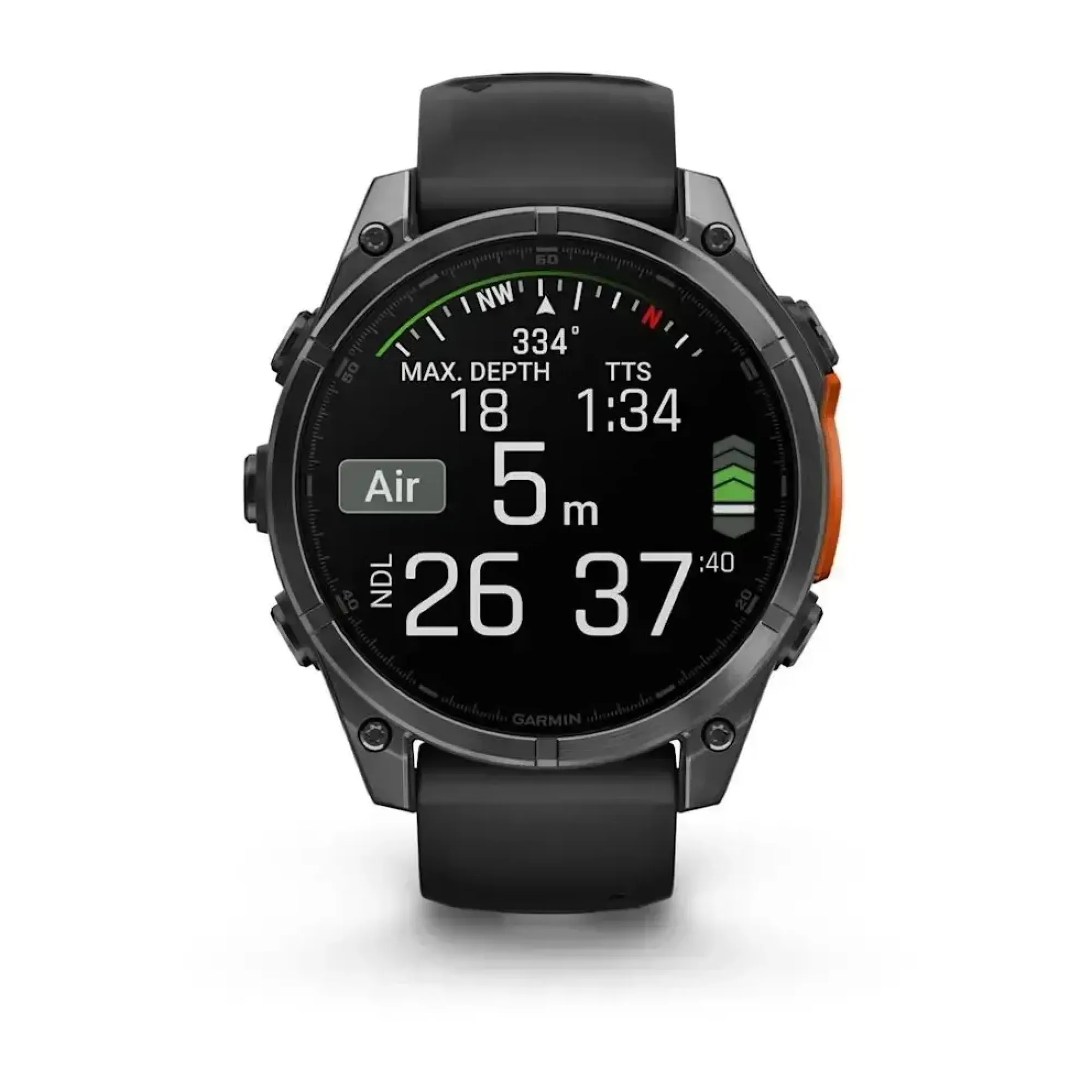 Смарт-годинник Garmin Fenix 8 – 47 мм, AMOLED, сланцево-сірий з чорним силіконовим ремінцем - 7 - Robinzon.ua