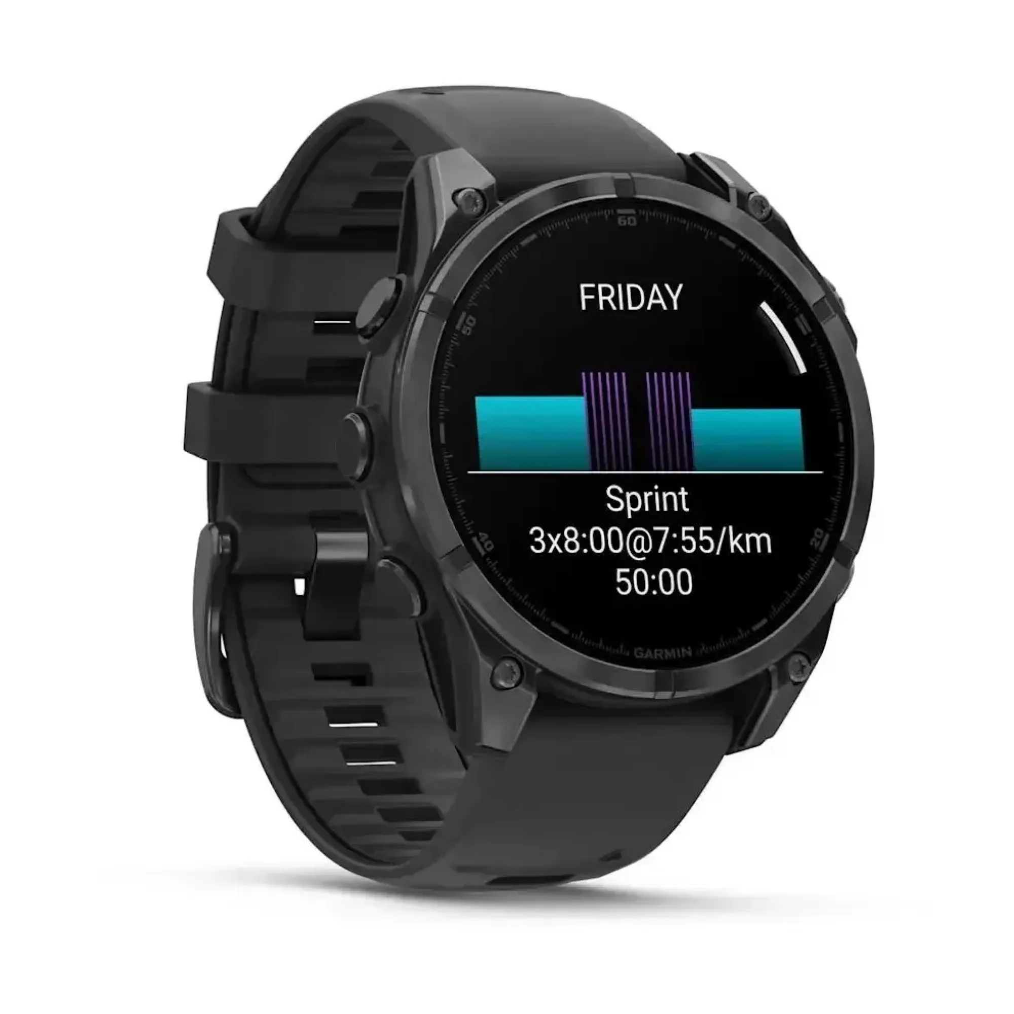 Смарт-годинник Garmin Fenix 8 – 47 мм, AMOLED, сланцево-сірий з чорним силіконовим ремінцем - 2 - Robinzon.ua