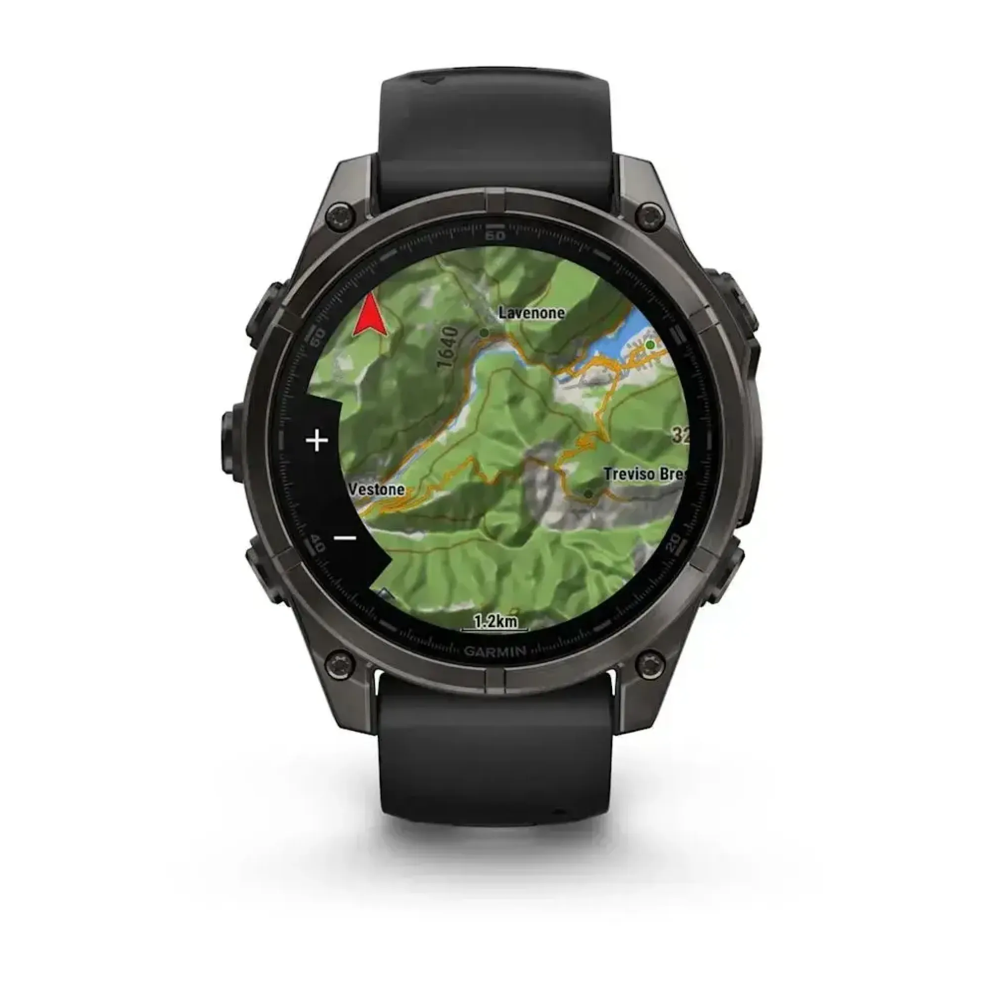 Смарт-годинник Garmin Fenix 8 – 47 мм, AMOLED Sapphire, титан з DLC-покриттям Carbon Gray та силіконовим ремінцем чорного/сірого кольору - 5 - Robinzon.ua