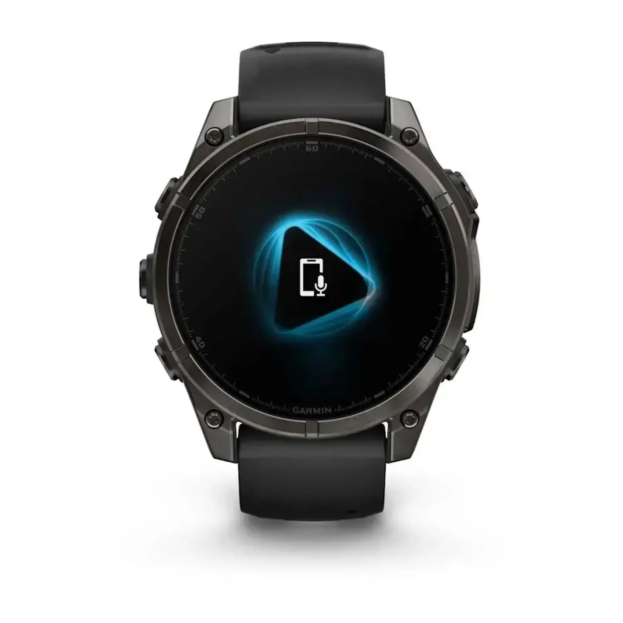 Смарт-годинник Garmin Fenix 8 – 47 мм, AMOLED Sapphire, титан з DLC-покриттям Carbon Gray та силіконовим ремінцем чорного/сірого кольору - 3 - Robinzon.ua