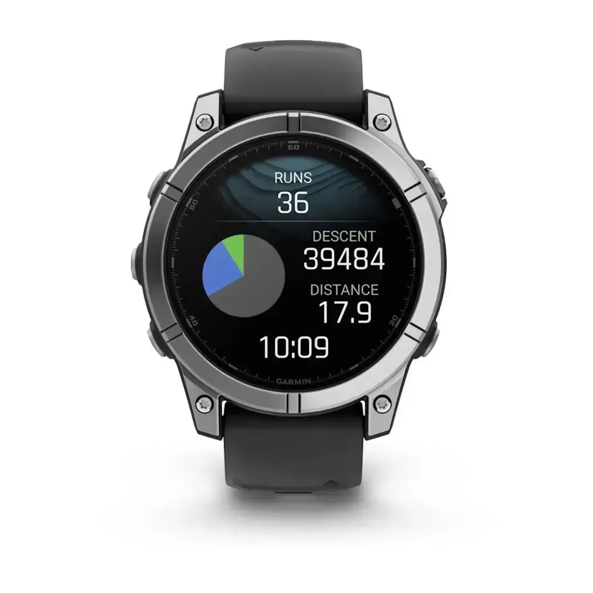 Смарт-годинник Garmin Fenix E – 47 мм, AMOLED, нержавіюча сталь з чорним силіконовим ремінцем - 6 - Robinzon.ua