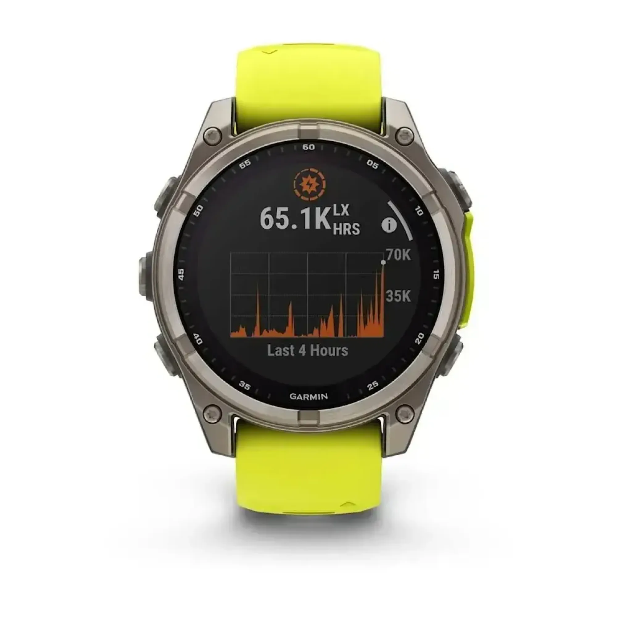 Смарт-годинник Garmin Fenix 8 – 47 мм, Solar Sapphire, титан з яскраво-жовтим/графітовим силіконовим ремінцем - 1 - Robinzon.ua