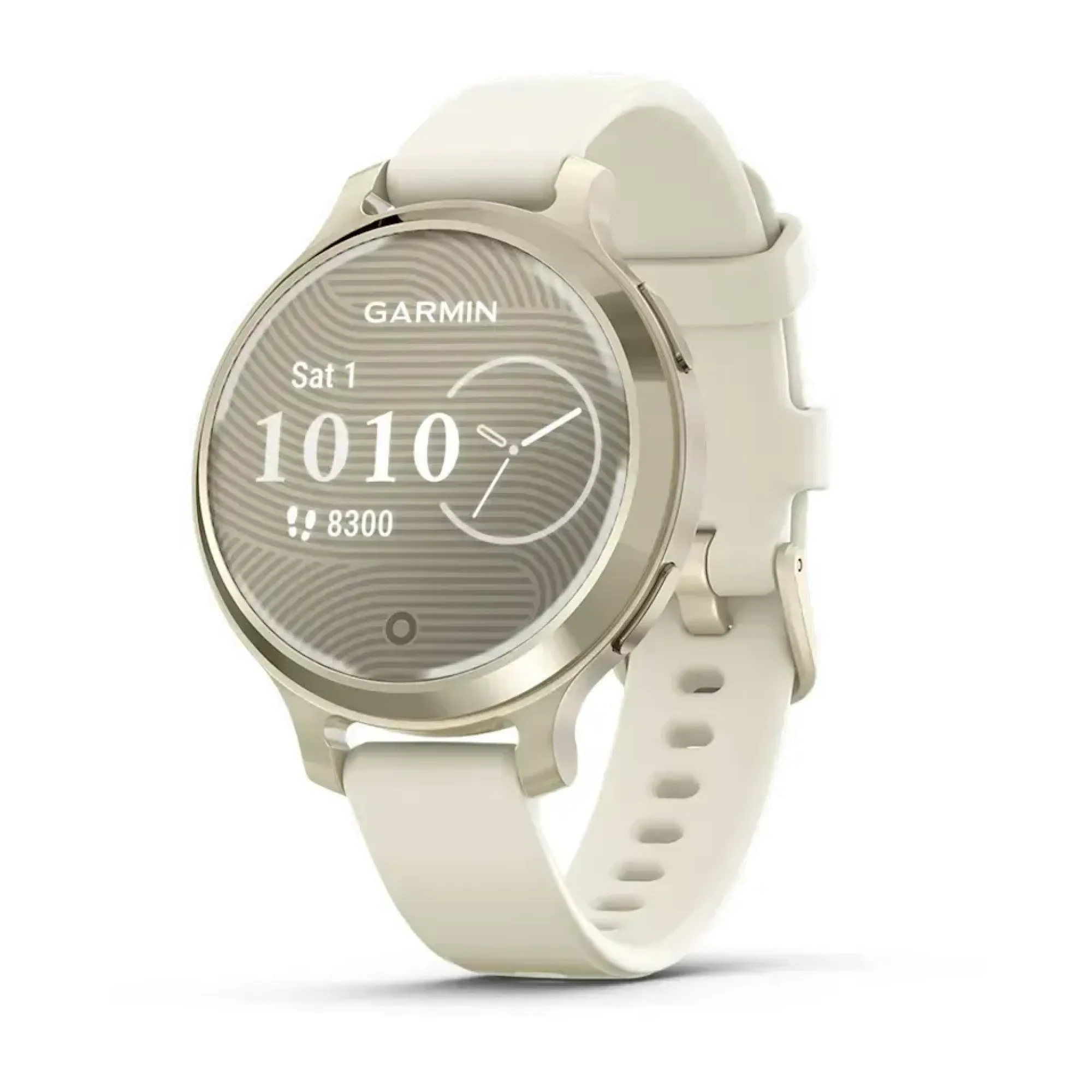 Смарт-годинник Garmin Lily 2 Active у кольорі місячне золото із силіконовим ремінцем кольору слонової кістки - Robinzon.ua