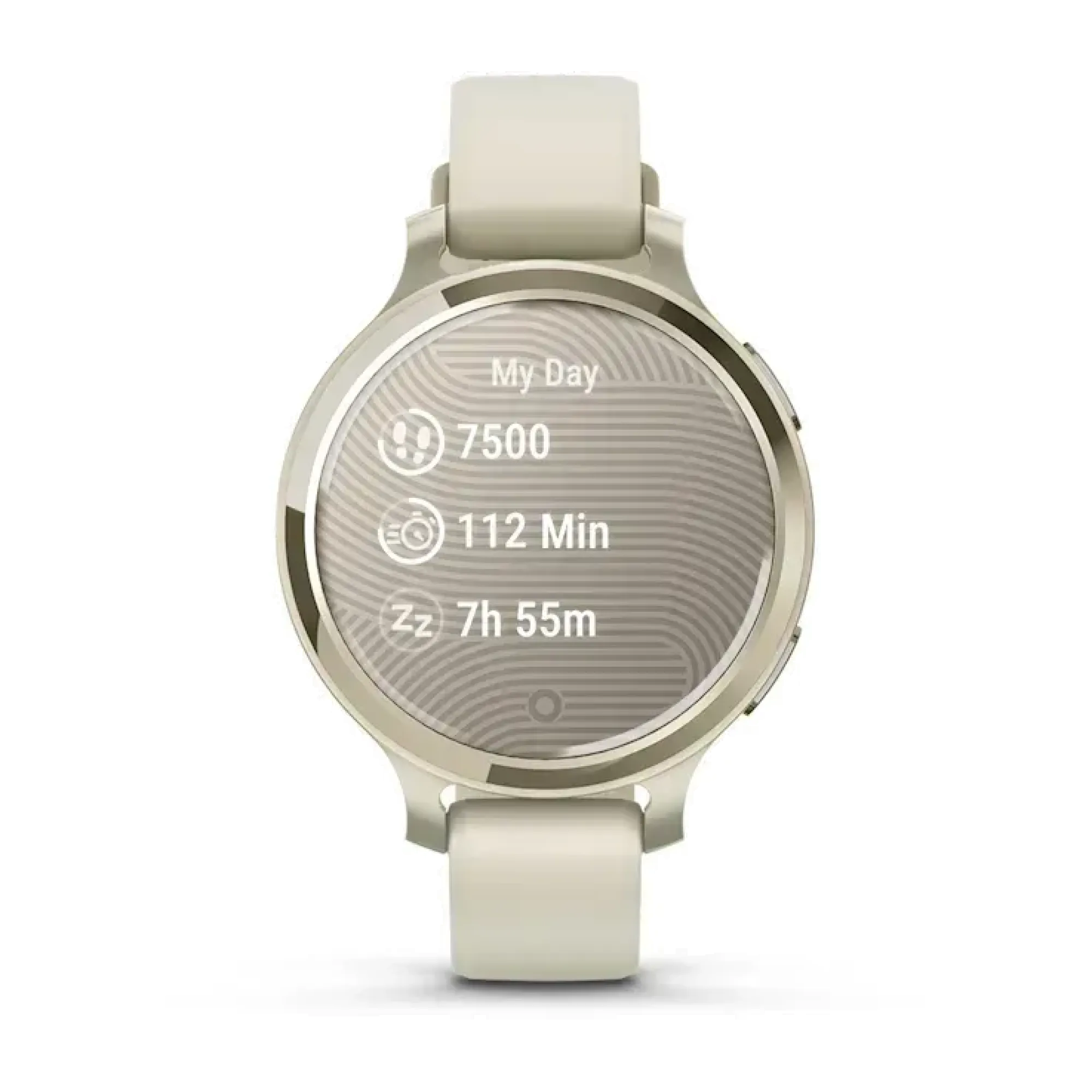 Смарт-годинник Garmin Lily 2 Active у кольорі місячне золото із силіконовим ремінцем кольору слонової кістки - 5 - Robinzon.ua