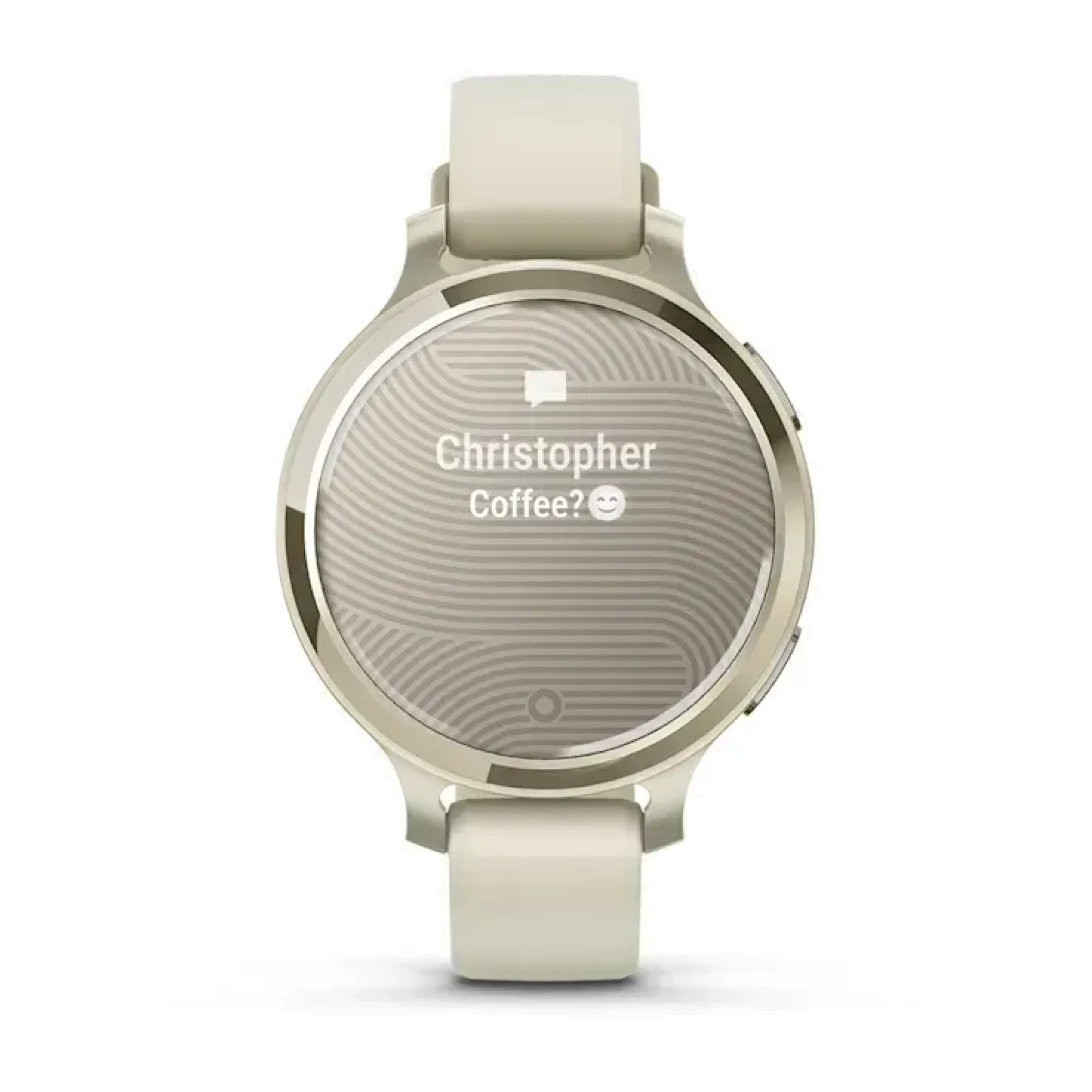 Смарт-годинник Garmin Lily 2 Active у кольорі місячне золото із силіконовим ремінцем кольору слонової кістки - 4 - Robinzon.ua