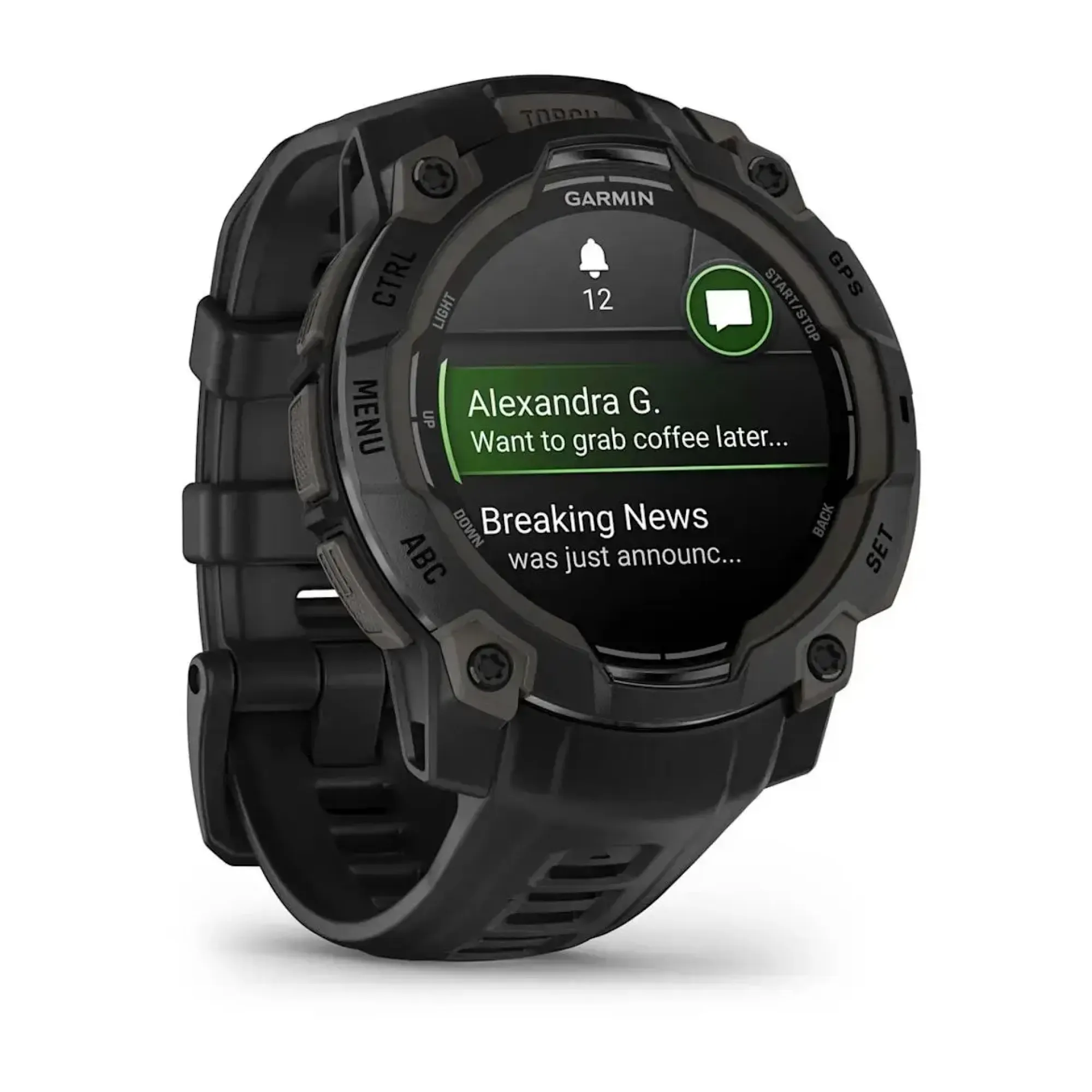 Смарт-часы Garmin Instinct 3 (45 мм) AMOLED черные - 2 - Robinzon.ua