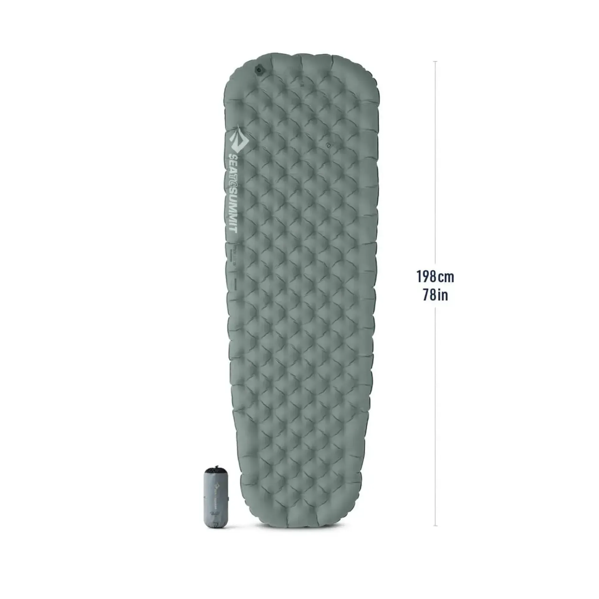 Килимок надувний Sea to Summit Ether Light XR Insulated ASC Mat, Dark Gray, Large, 198х64х10см (STS ASL051152-061704) - 2 - Robinzon.ua