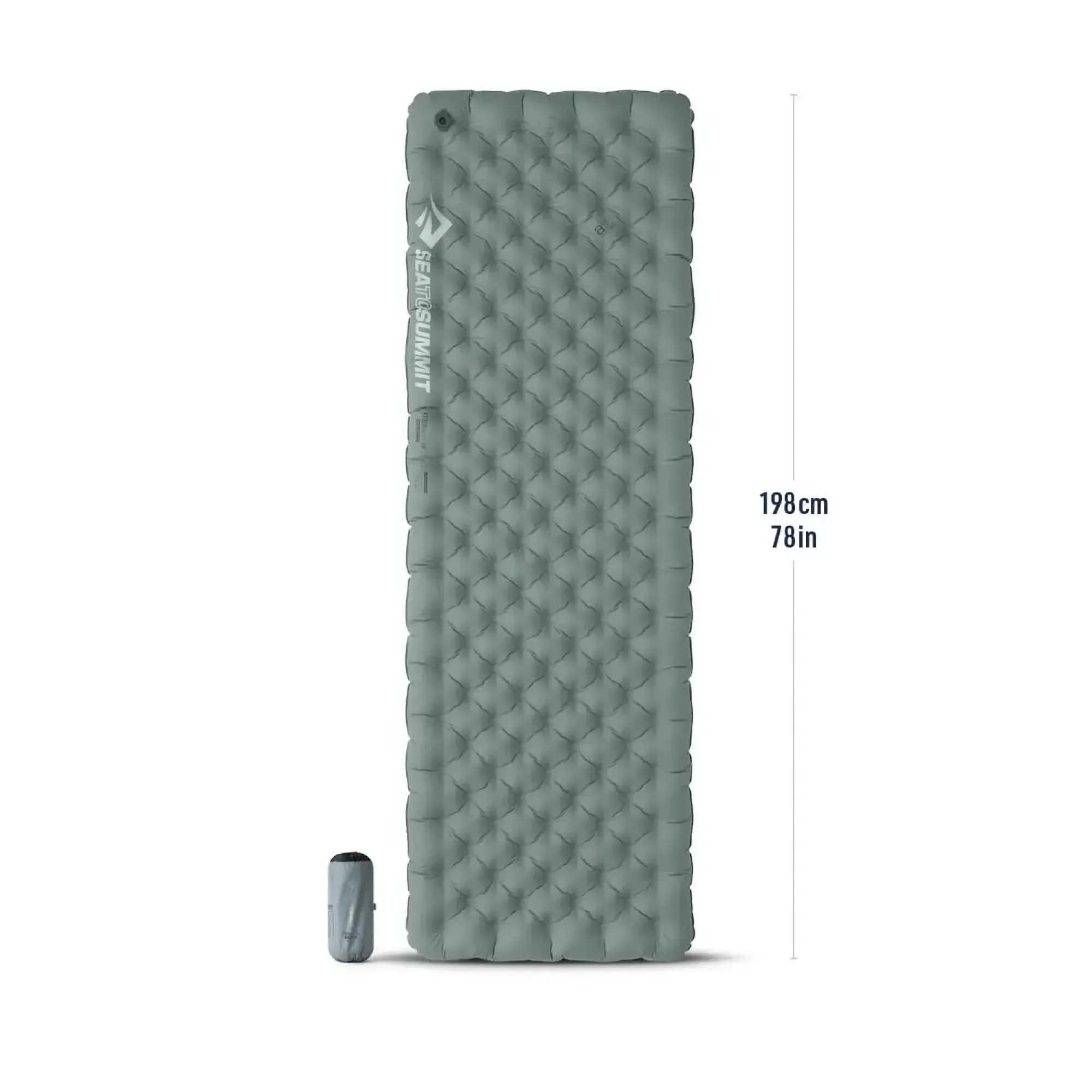 Коврик надувной Sea to Summit Ether Light XR Insulated ASC Mat, Dark Gray, Large Rectangular, 198х64х10см (STS ASL051152-321705) - 2 - Robinzon.ua