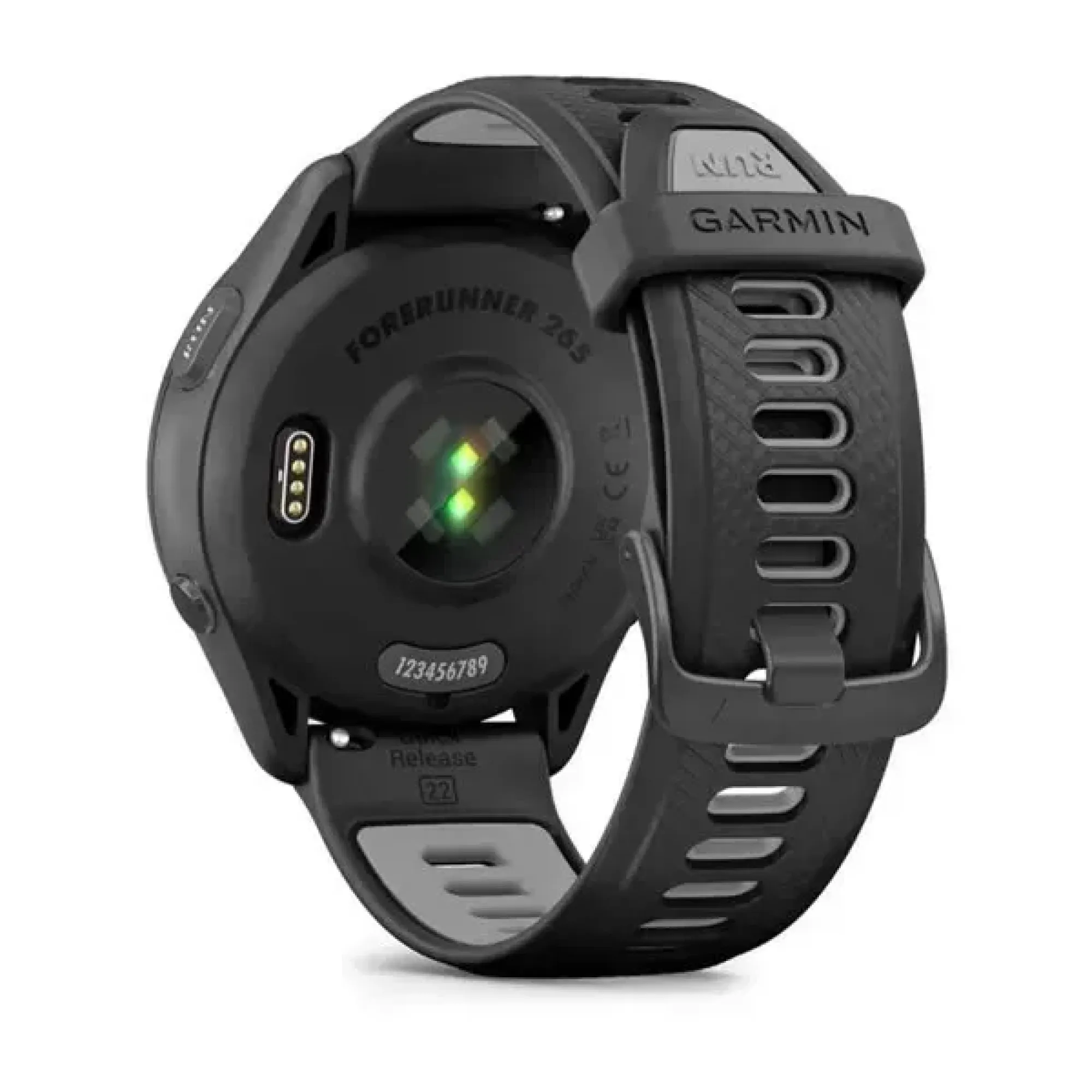 Смарт-годинник Garmin Forerunner 265 з чорними безелем і корпусом та чорно-сірим силіконовим ремінцем - 6 - Robinzon.ua