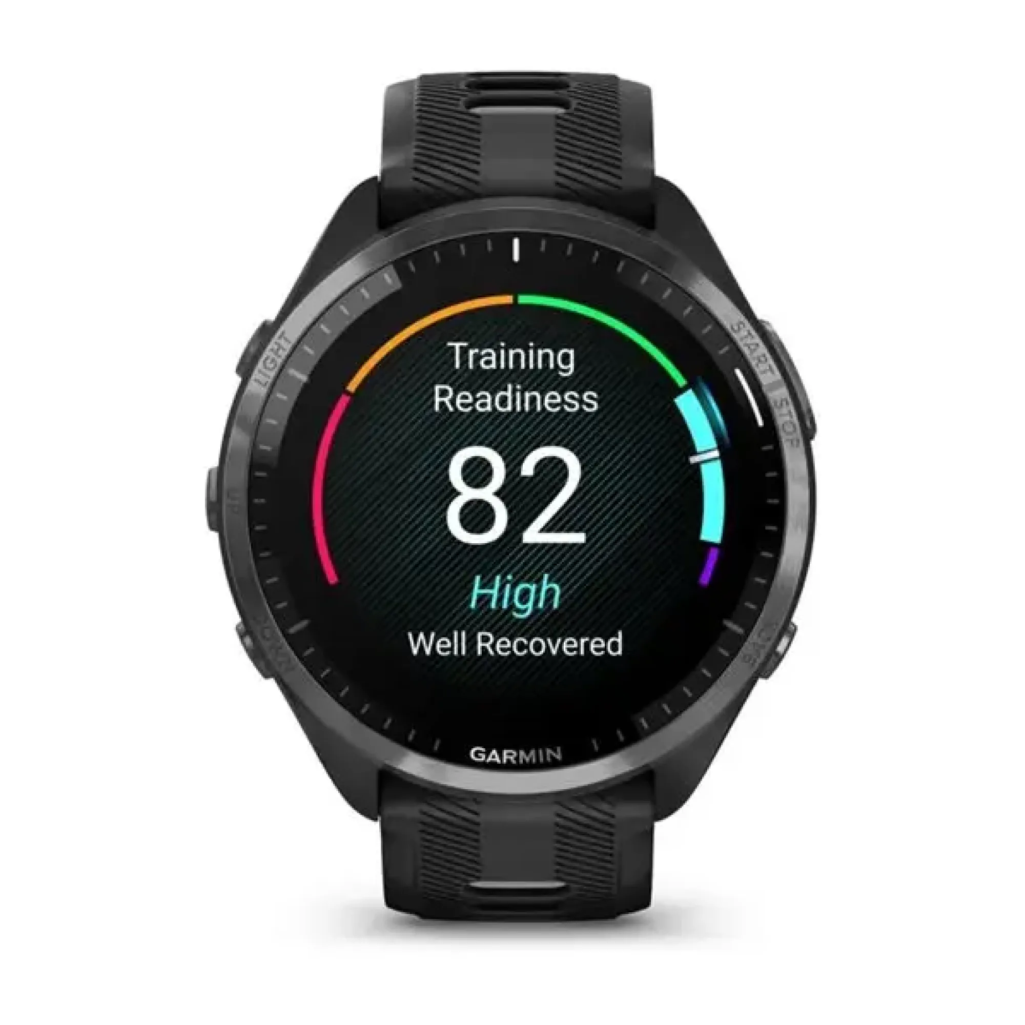 Смарт-годинник Garmin Forerunner 965 з карбоново-сірим титановим безелем, чорним корпусом та чорно-сірим силіконовим ремінцем - 5 - Robinzon.ua