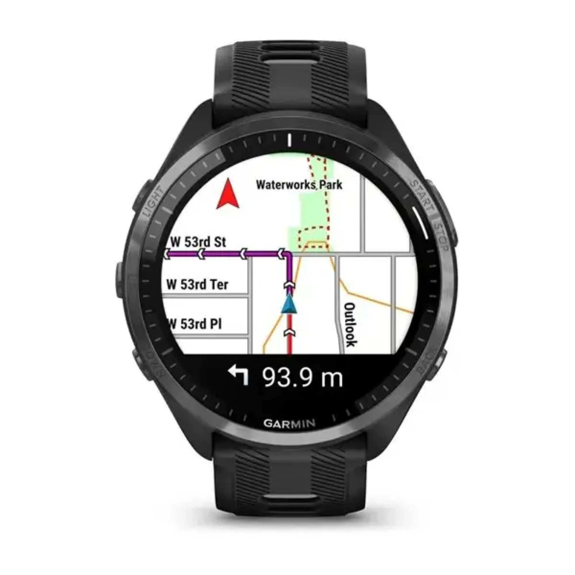 Смарт-годинник Garmin Forerunner 965 з карбоново-сірим титановим безелем, чорним корпусом та чорно-сірим силіконовим ремінцем - 3 - Robinzon.ua