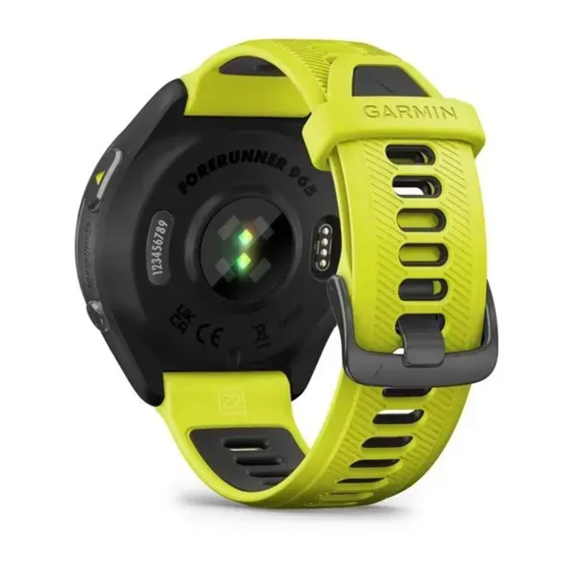 Смарт-годинник Garmin Forerunner 965 з карбоново-сірим титановим безелем, чорним корпусом та жовтим силіконовим ремінцем - 6 - Robinzon.ua