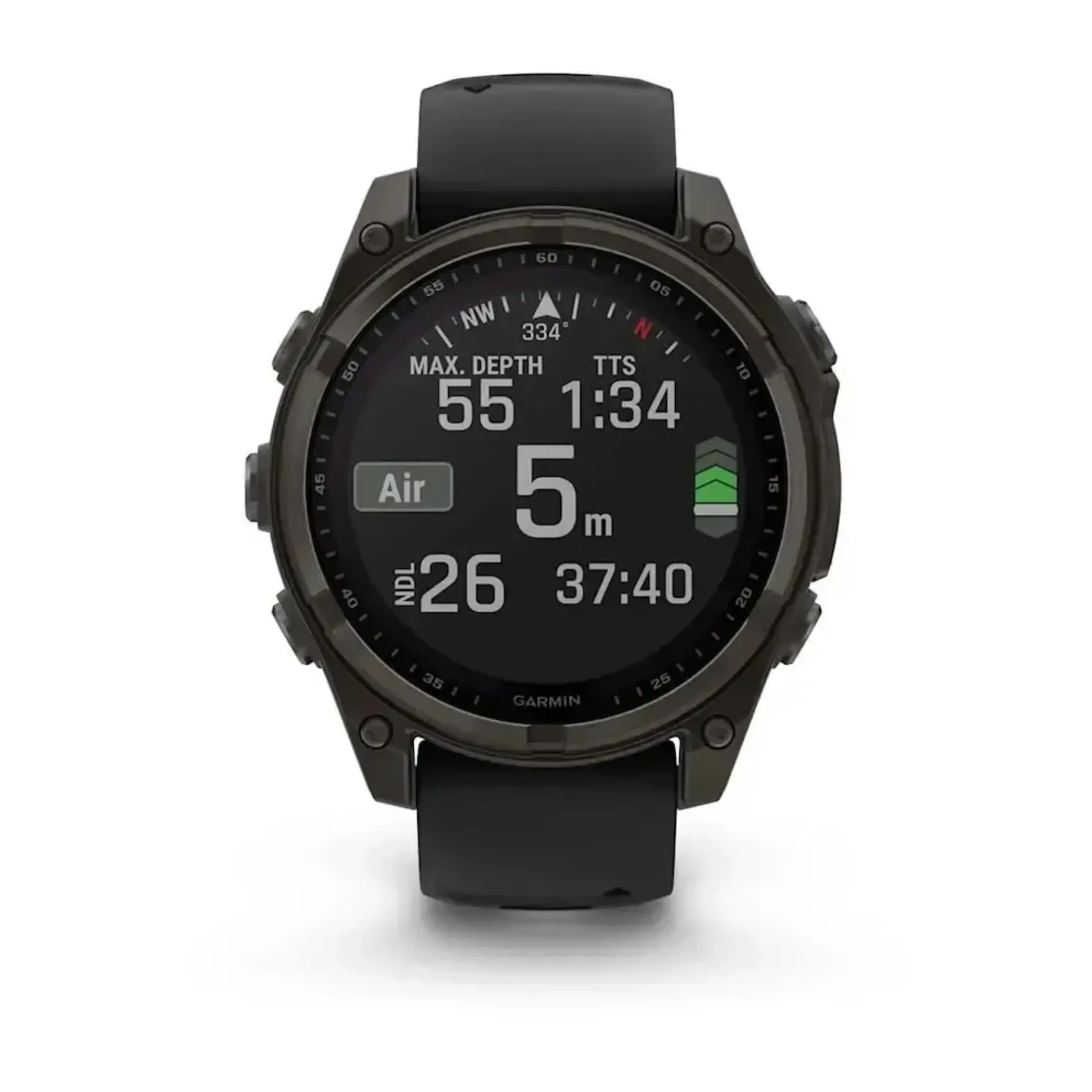 Смарт-годинник Garmin Fenix 8 – 47 мм, Solar Sapphire, титан з DLC-покриттям Carbon Gray та силіконовим ремінцем чорного/сірого кольору - 7 - Robinzon.ua