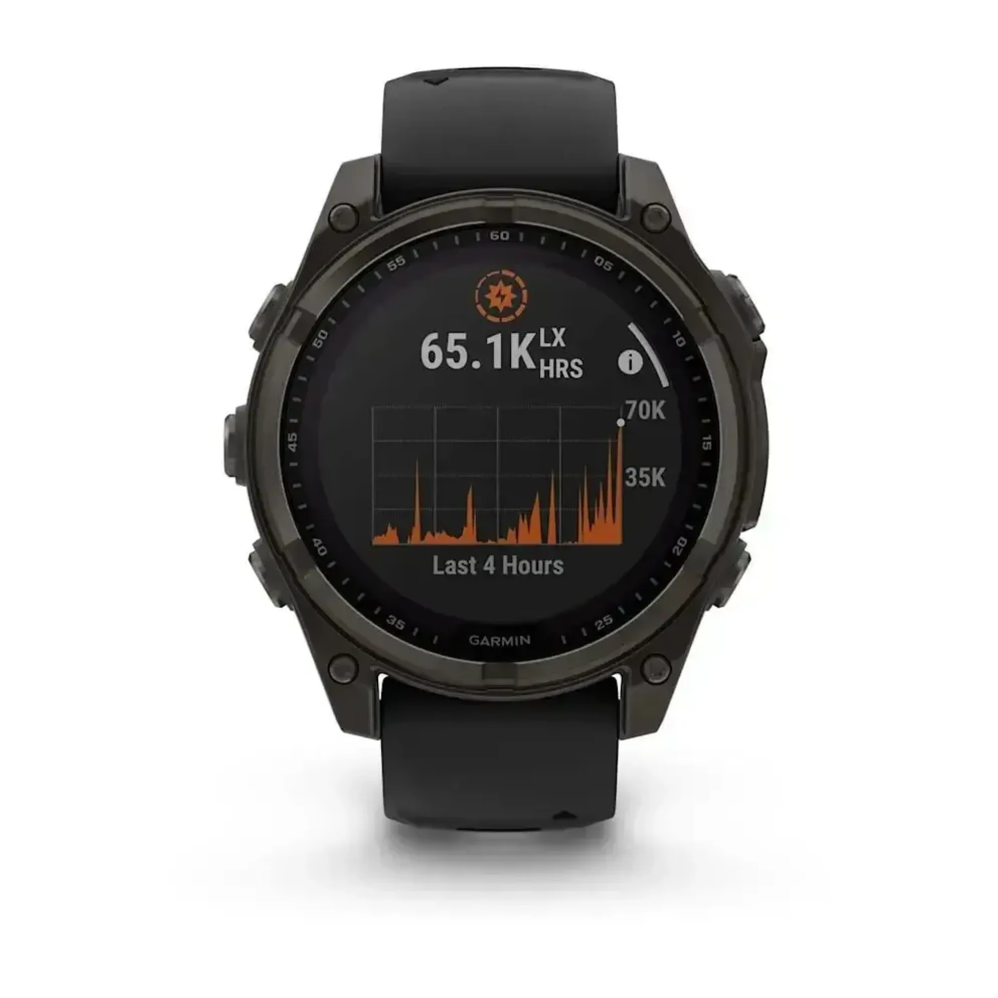 Смарт-годинник Garmin Fenix 8 – 47 мм, Solar Sapphire, титан з DLC-покриттям Carbon Gray та силіконовим ремінцем чорного/сірого кольору - 1 - Robinzon.ua