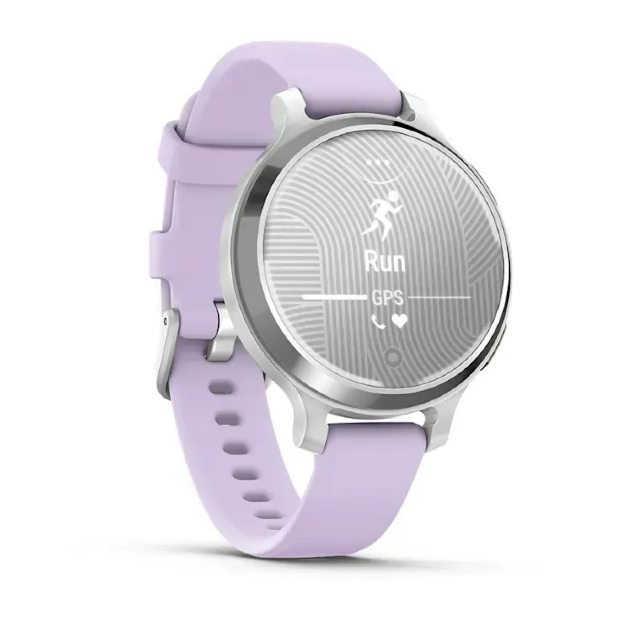 Смарт-годинник Garmin Lily 2 Active сріблястий із силіконовим ремінцем кольору фіолетовий жасмин - 2 - Robinzon.ua
