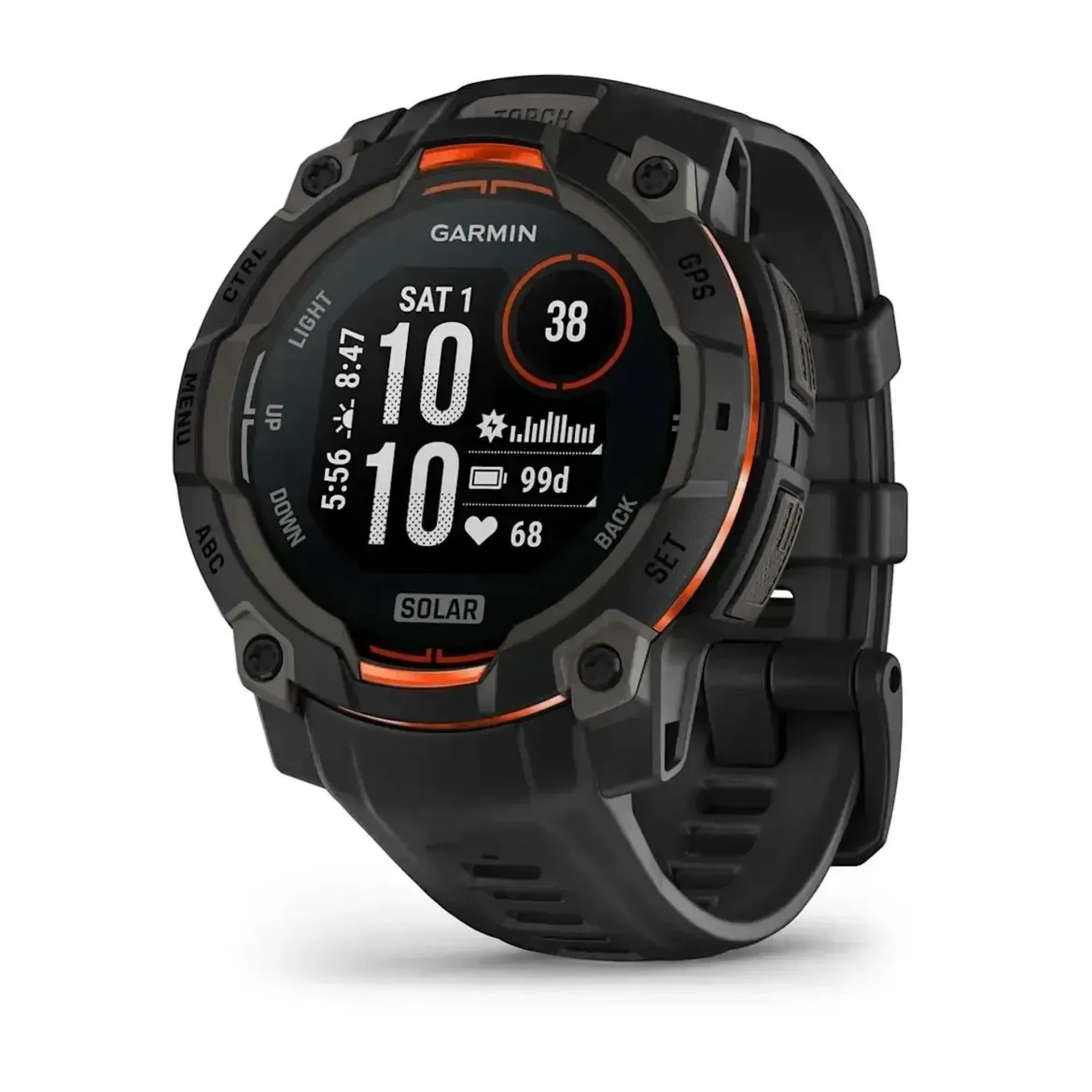Смарт-часы Garmin Instinct 3 (45 мм) Solar черные - Robinzon.ua