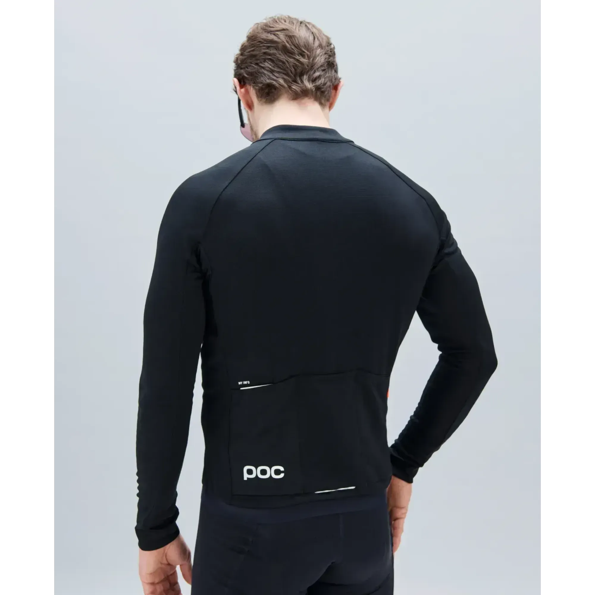 Джерсі чоловіче з довгим рукавом POC M's Thermal Lite LS Jersey, Uranium Black, S (PC 523361002SML1) - 3 - Robinzon.ua