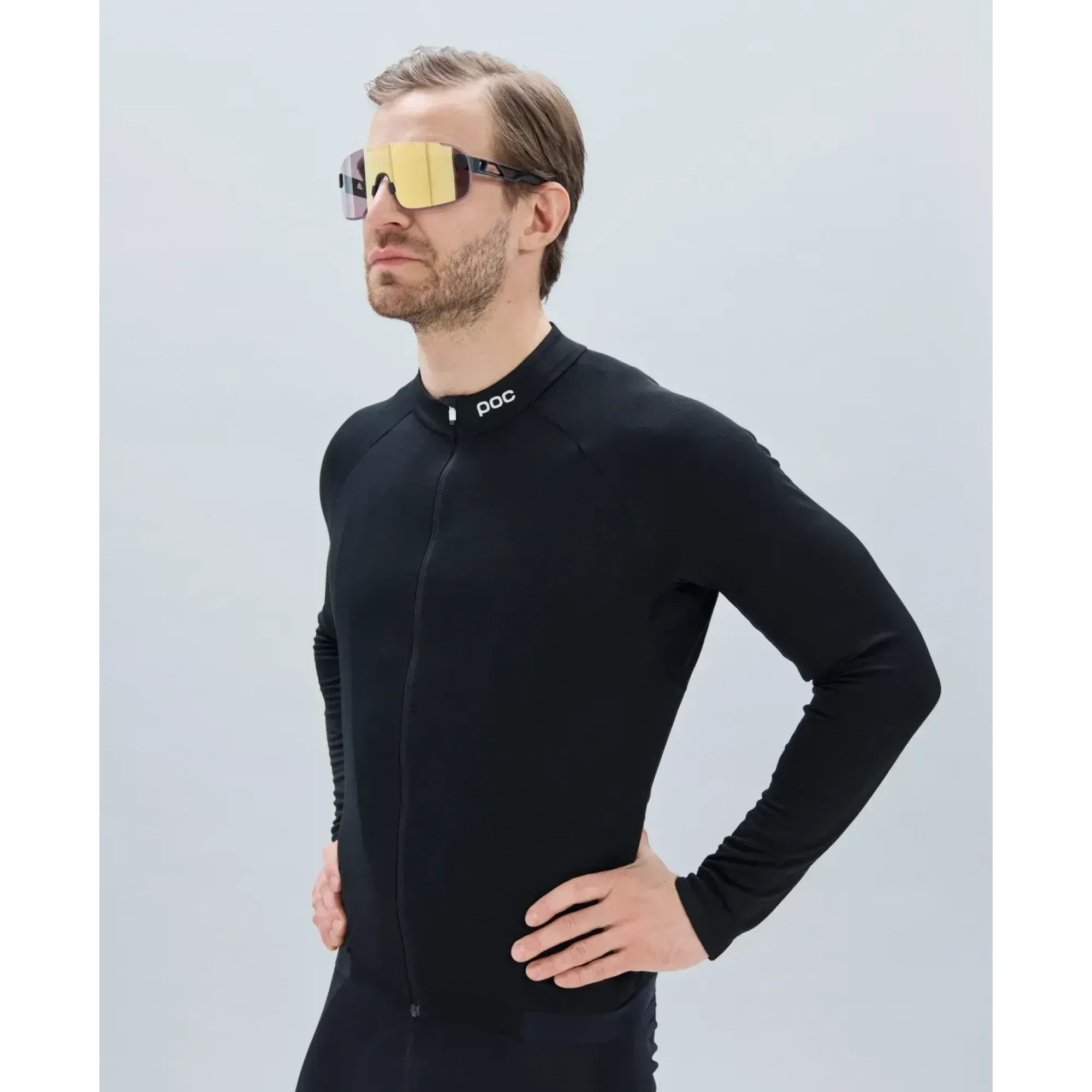 Джерсі чоловіче з довгим рукавом POC M's Thermal Lite LS Jersey, Uranium Black, S (PC 523361002SML1) - 2 - Robinzon.ua
