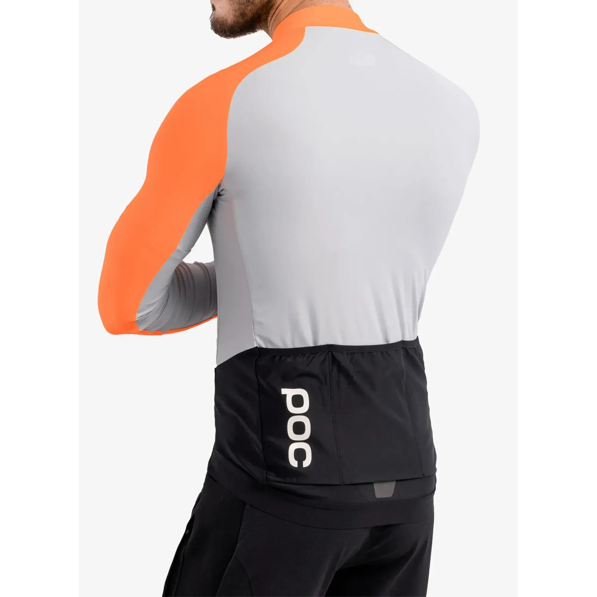 Велоджерсі з довгим рукавом POC Essential Road Mid LS Jersey, Granite Grey / Zink Orange, S (PC 582108287SML1) - 6 - Robinzon.ua