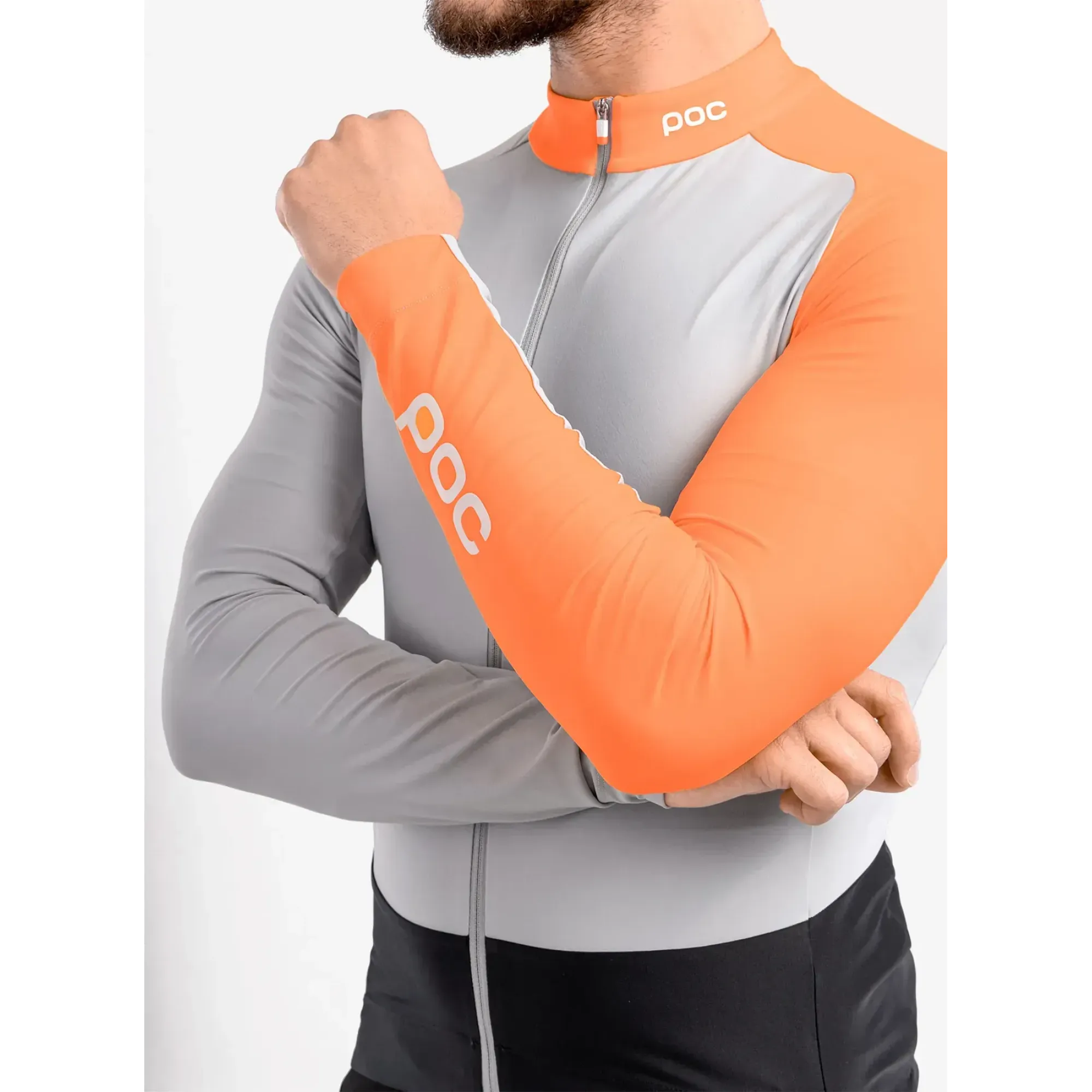 Велоджерсі з довгим рукавом POC Essential Road Mid LS Jersey, Granite Grey / Zink Orange, S (PC 582108287SML1) - 8 - Robinzon.ua
