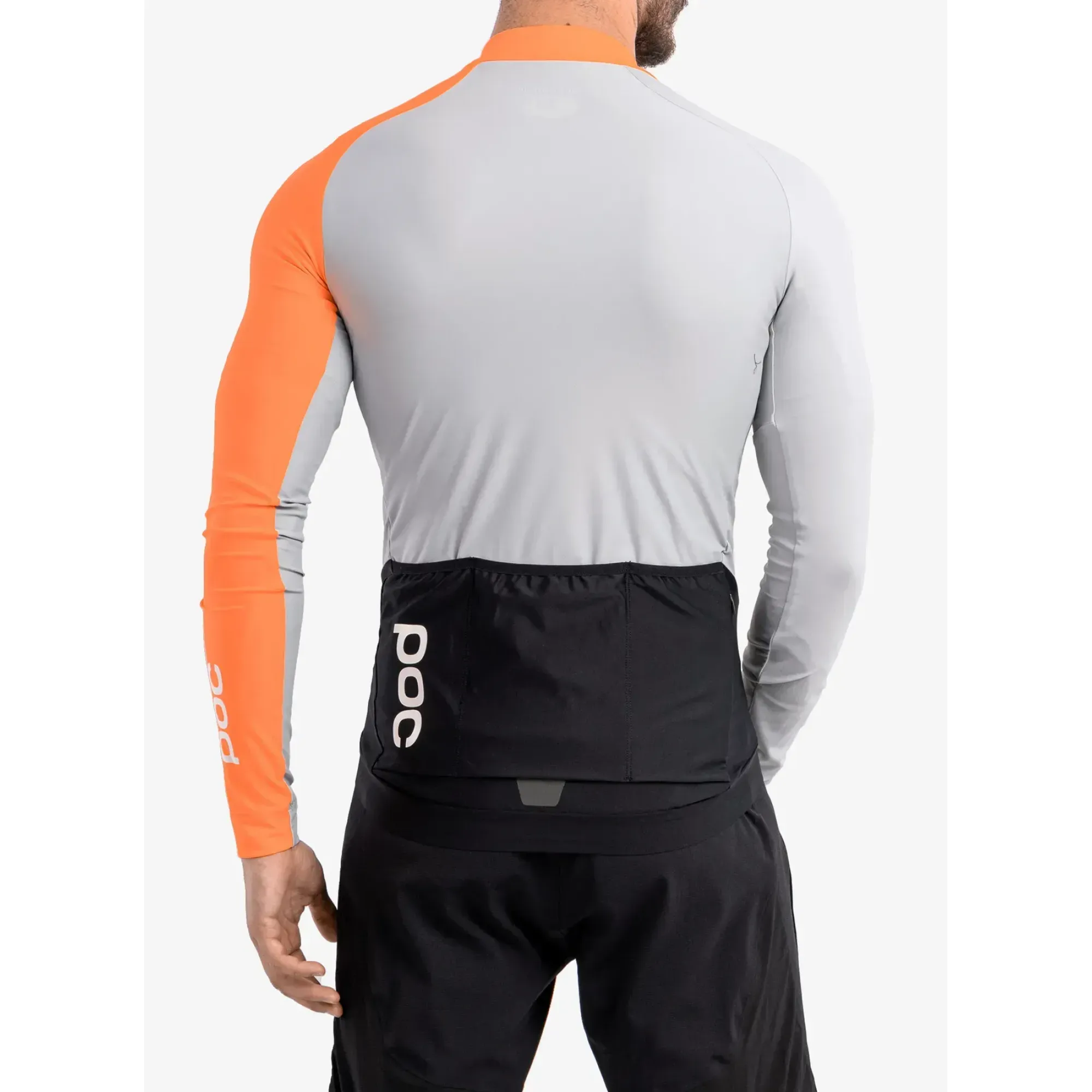 Велоджерсі з довгим рукавом POC Essential Road Mid LS Jersey, Granite Grey / Zink Orange, S (PC 582108287SML1) - 5 - Robinzon.ua