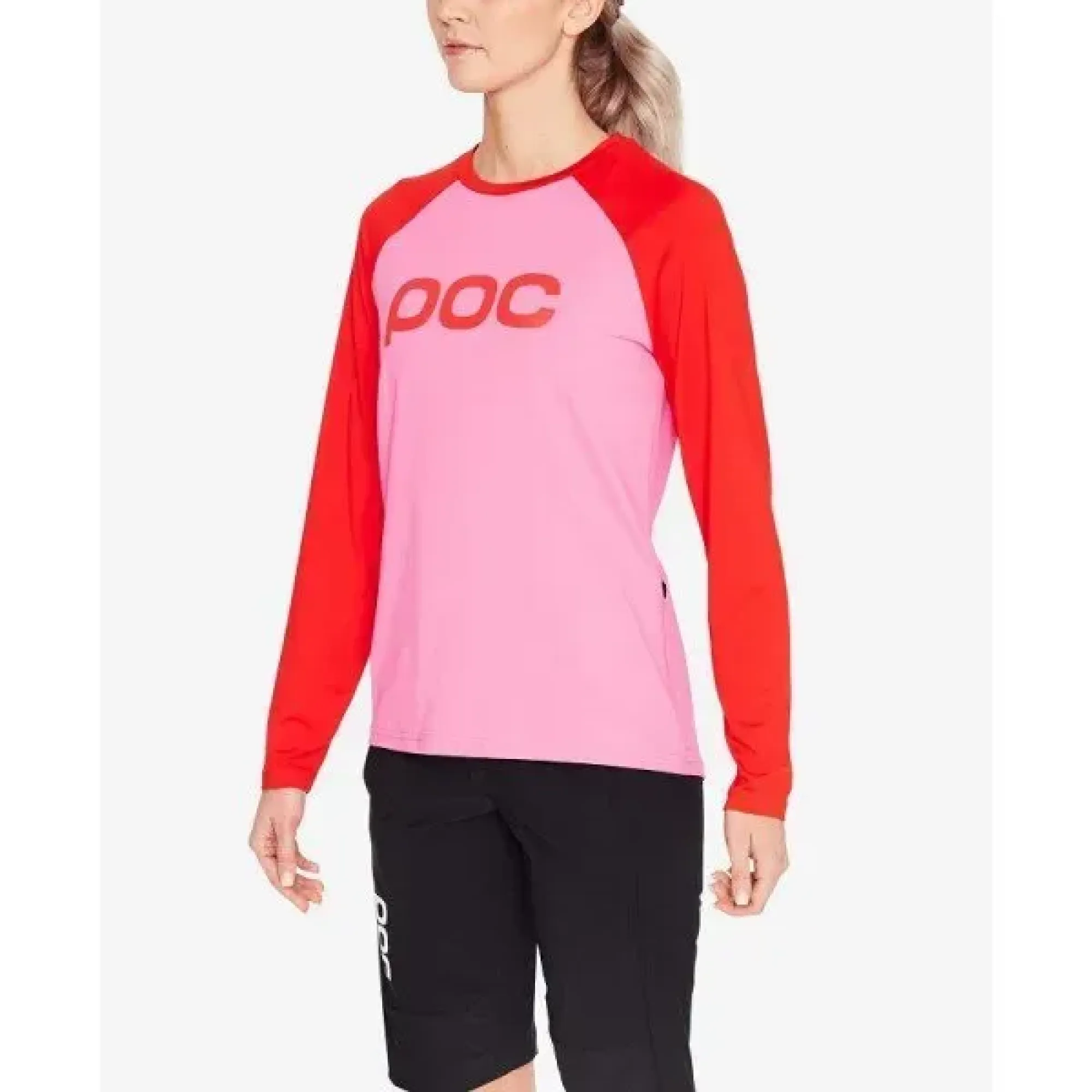Велоджерси POC Essential MTB W's Jersey, Altair Pink/Prismane Red, XL (PC 528368236XLG1) - Robinzon.ua