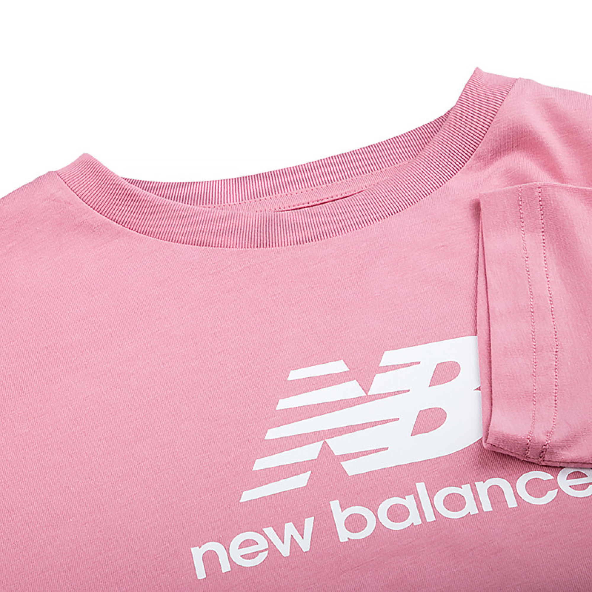 Дитяча Футболка New Balance Essentials Stacked Logo Jersey Рожевий  137-147 (7dYT31541HAO 137-147) - 2 - Robinzon.ua