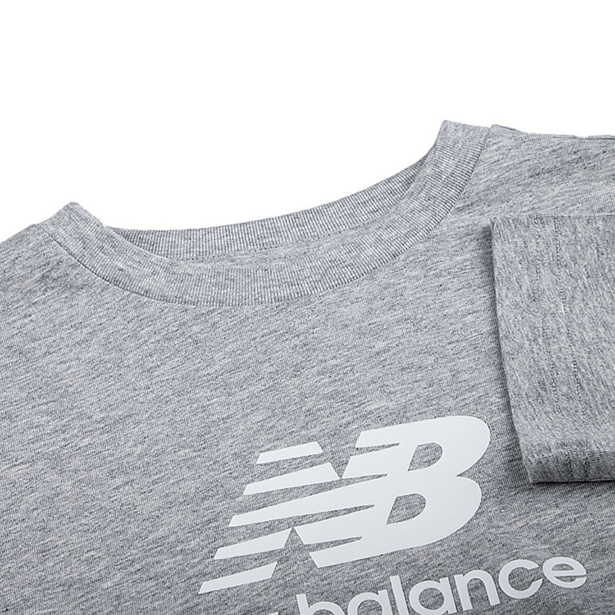 Дитяча Футболка New Balance Essentials Stacked Logo Jersey Сірий S (YT31541AG) - 2 - Robinzon.ua
