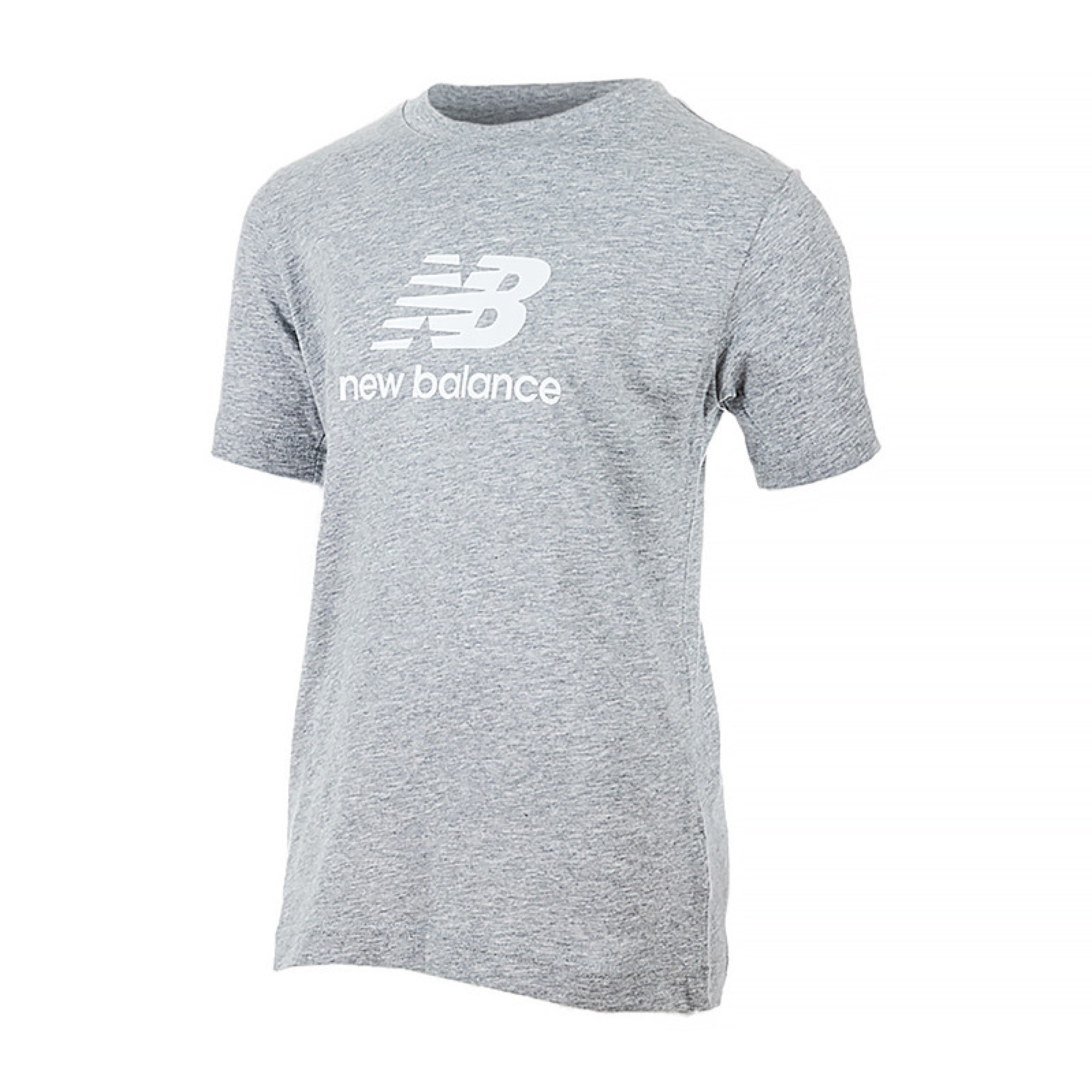 Дитяча Футболка New Balance Essentials Stacked Logo Jersey Сірий S (YT31541AG) - Robinzon.ua