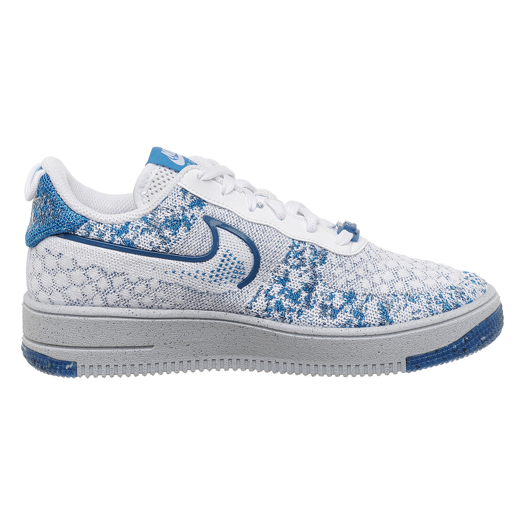 Детские Кроссовки Nike AF1 CRATER FLYKNIT NN Белый Голубой 38 (7dDM1060-100 38) - 2 - Robinzon.ua