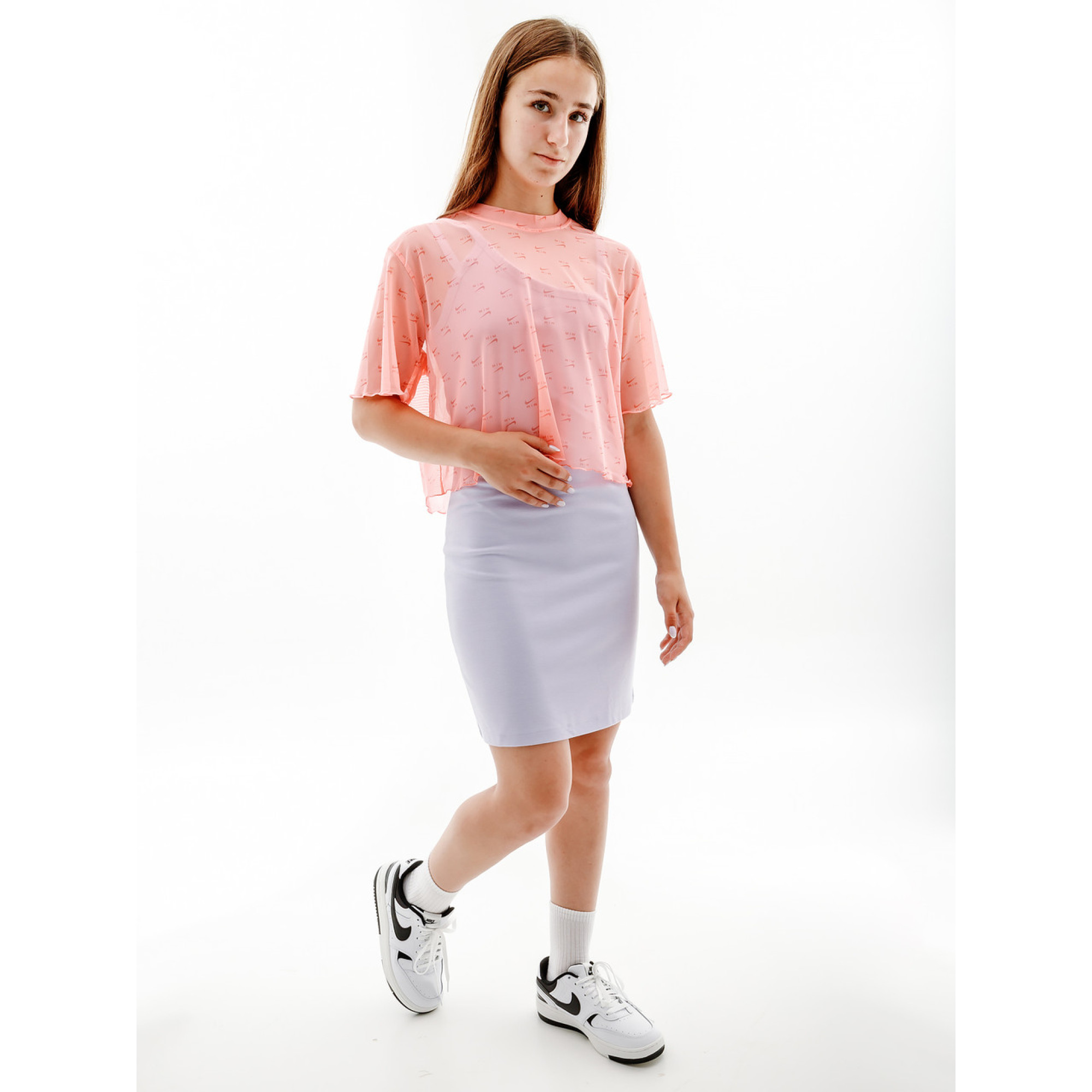 Жіноча Футболка Nike W NSW AIR AOP MESH SS CROP TOP Рожевий  M (7dDV8245-611 M) - 1 - Robinzon.ua