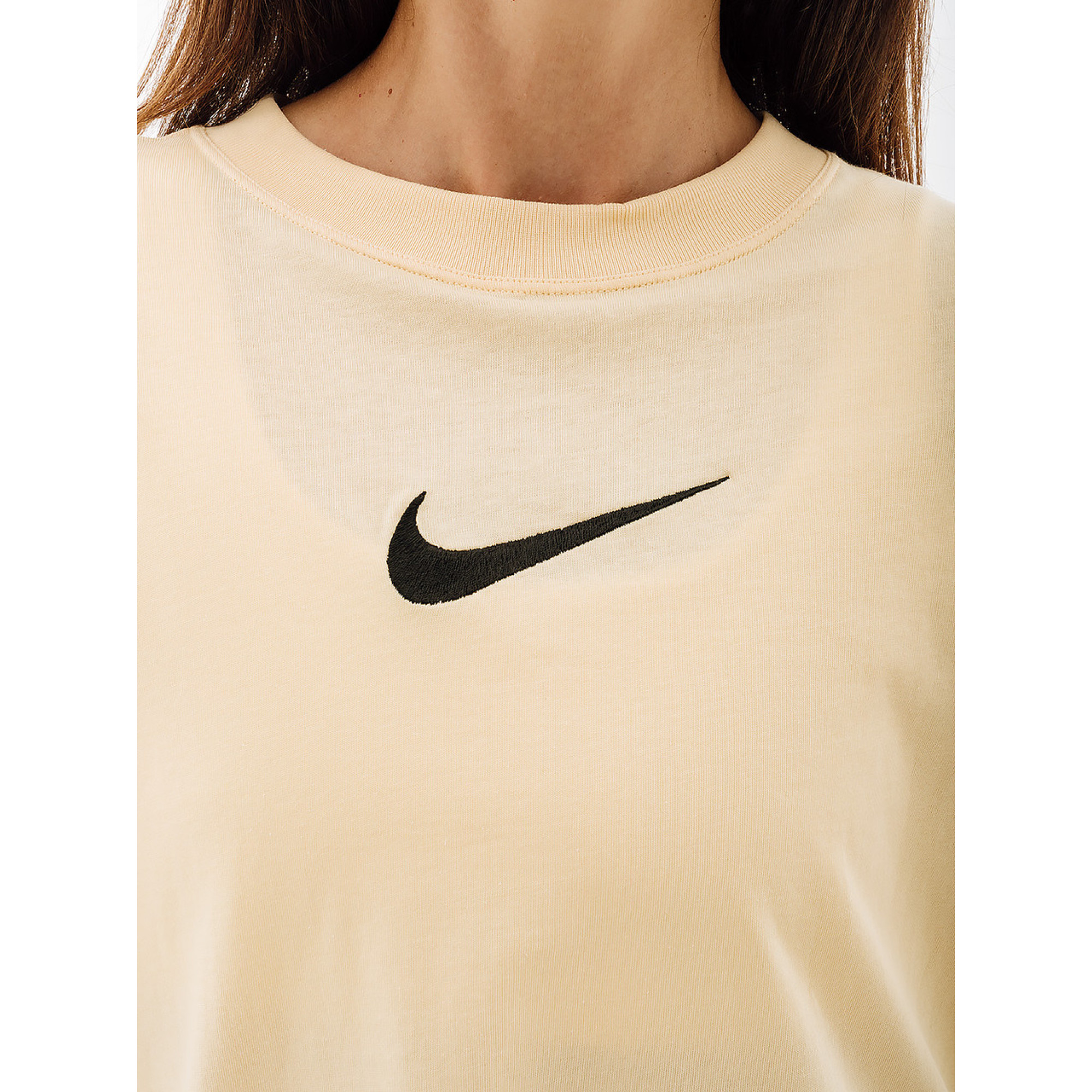 Жіноча Футболка Nike W NSW TEE BF MS Жовтий  L (7dFD1129-294 L) - 3 - Robinzon.ua