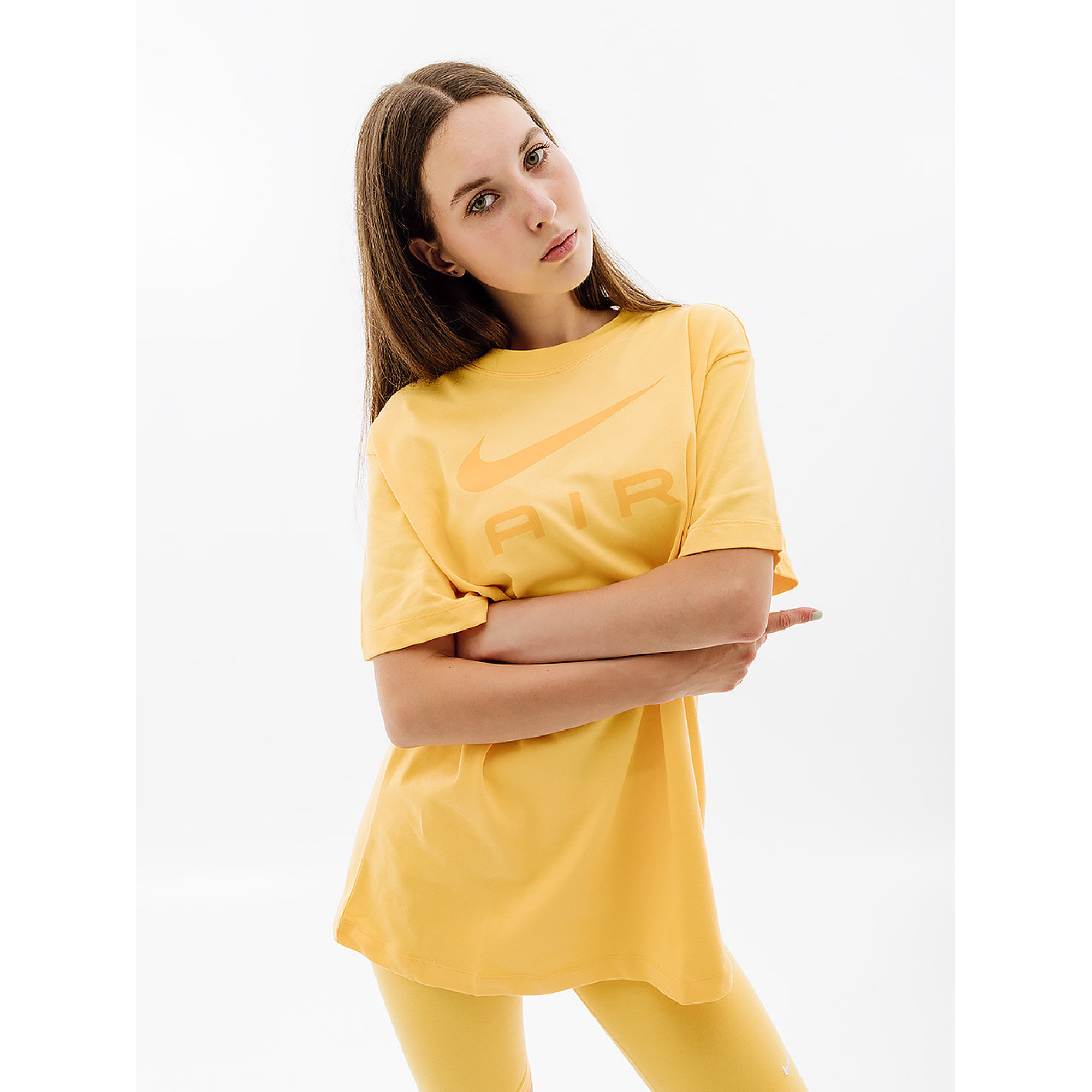 Жіноча Футболка Nike W NSW TEE AIR BF Жовтий  S (7dDX7918-795 S) - Robinzon.ua