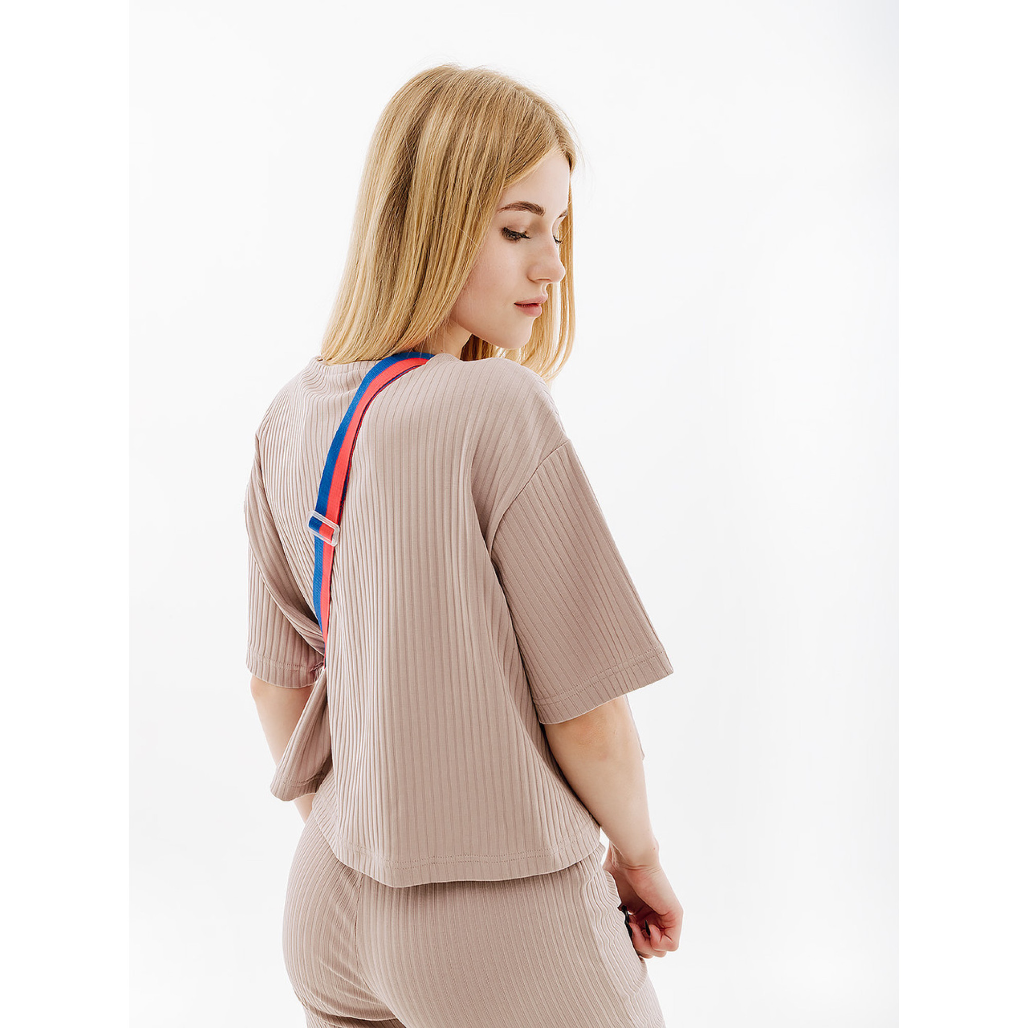 Жіноча Футболка Nike W NSW RIB JRSY SS TOP Бежевий XS (7dDV7870-272 XS) - 4 - Robinzon.ua