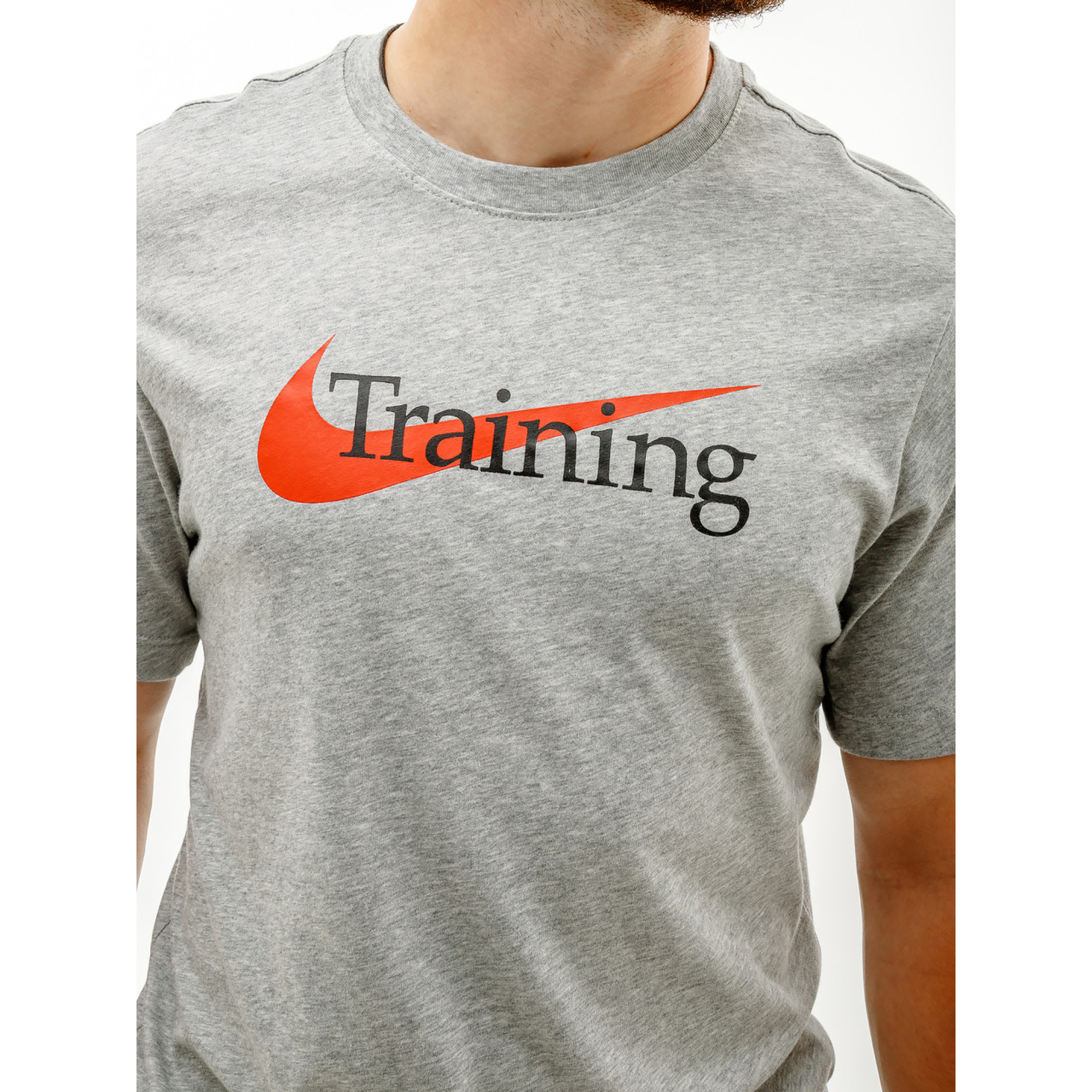 Чоловіча Футболка Nike M NK DFC TEE SW TRAINING Сірий  S (7dCZ7989-063 S) - 2 - Robinzon.ua