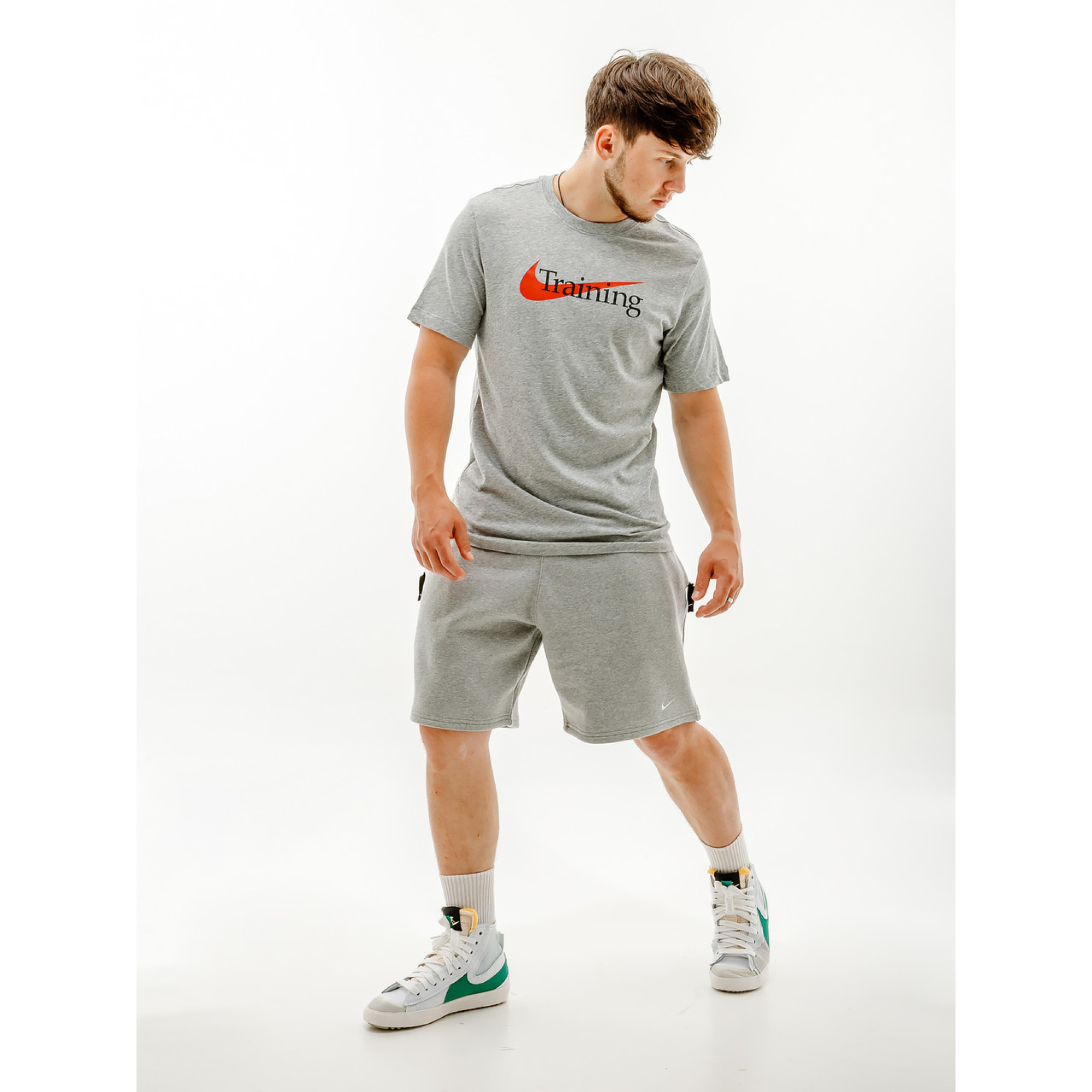 Чоловіча Футболка Nike M NK DFC TEE SW TRAINING Сірий  S (7dCZ7989-063 S) - 3 - Robinzon.ua